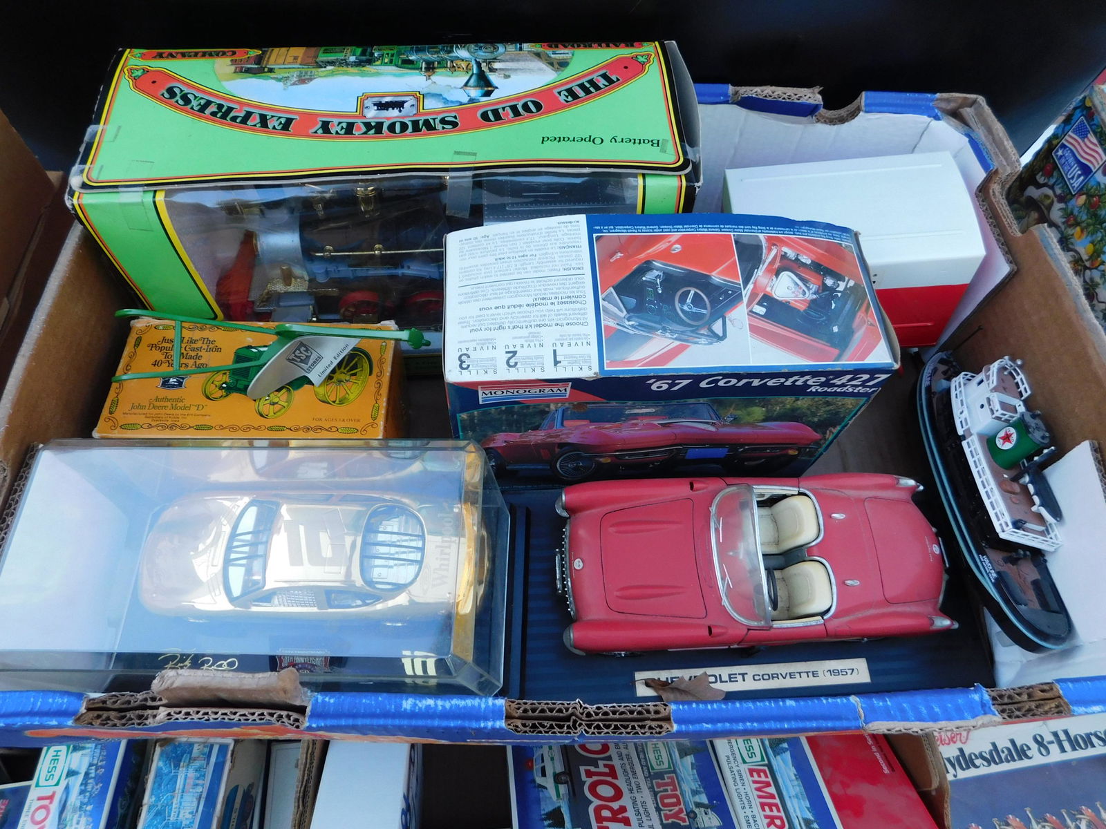 Box Lot of Die cast and Other Toys: Box Lot of Die cast and Other Toys. You are bidding at a live sale. Please read the terms and conditions. This sale will be broadcast live on sale day with full descriptions of each lot being sold, as