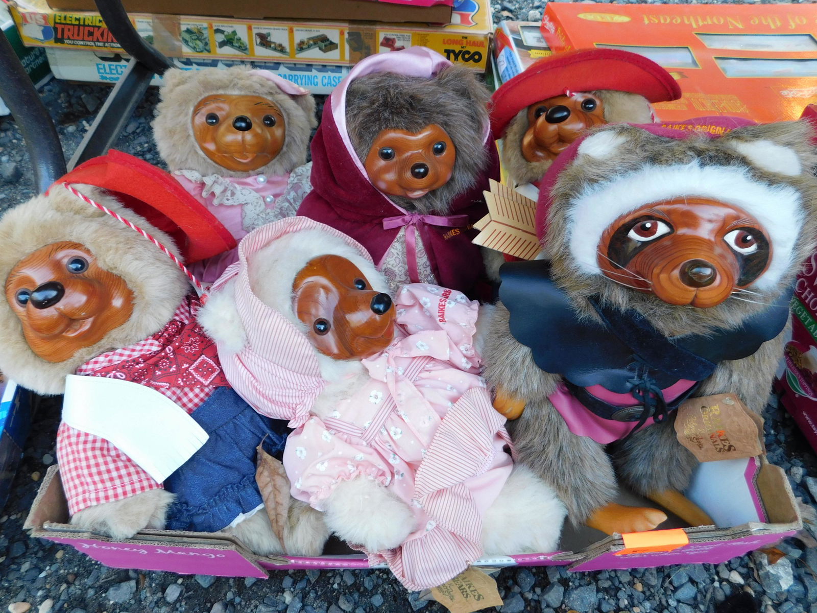 Box Lot of Raikes Bears: Box Lot of Raikes Bears. You are bidding at a live sale. Please read the terms and conditions. This sale will be broadcast live on sale day with full descriptions of each lot being sold, as well as vi