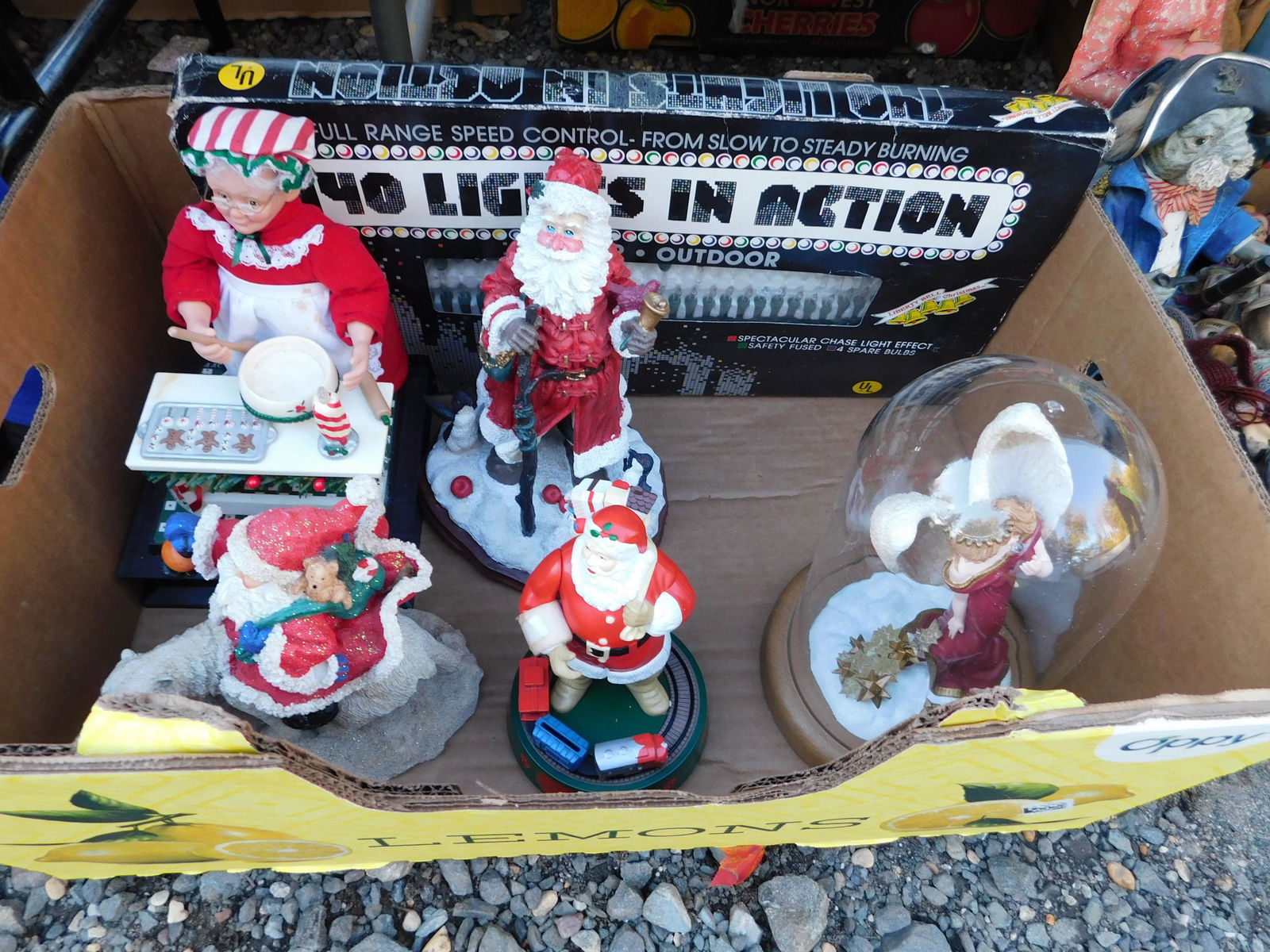 Box Lot of Christmas: Box Lot of Christmas. You are bidding at a live sale. Please read the terms and conditions. This sale will be broadcast live on sale day with full descriptions of each lot being sold, as well as video