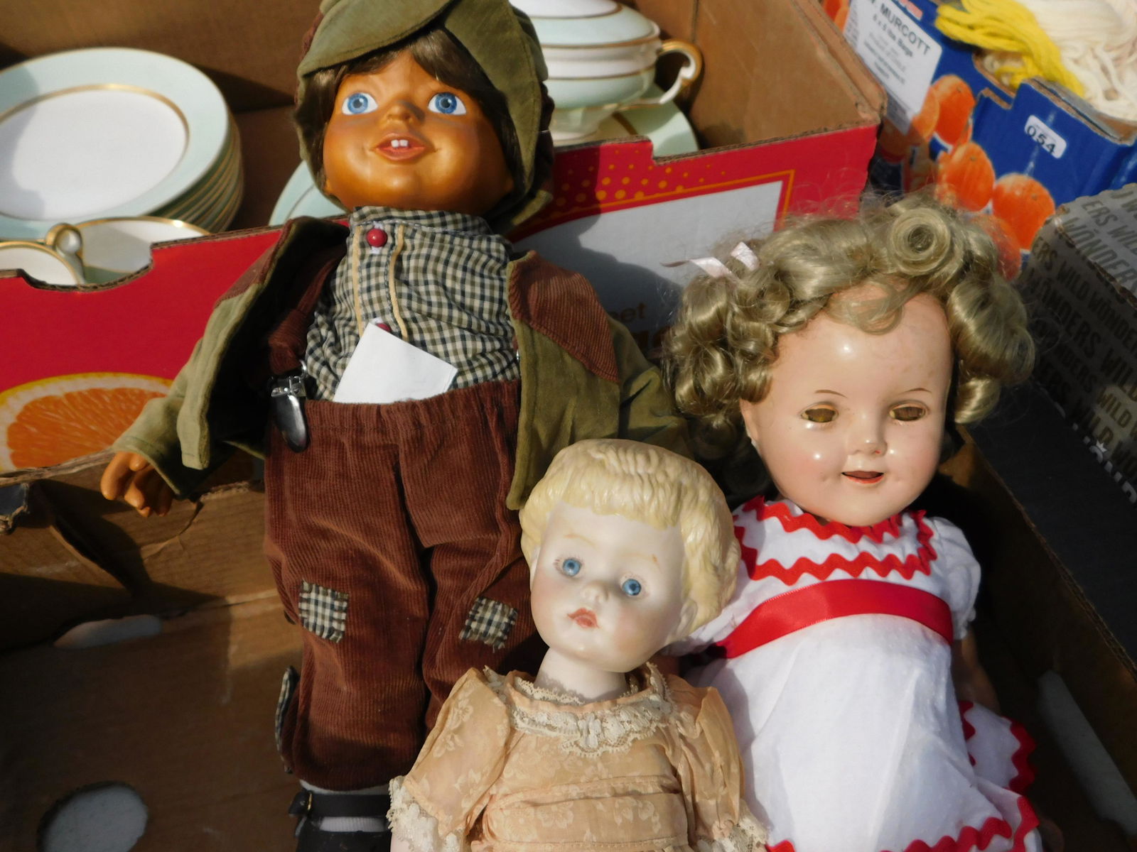 Lot of 3 Dolls: Lot of 3 Dolls. You are bidding at a live sale. Please read the terms and conditions. This sale will be broadcast live on sale day with full descriptions of each lot being sold, as well as video feed