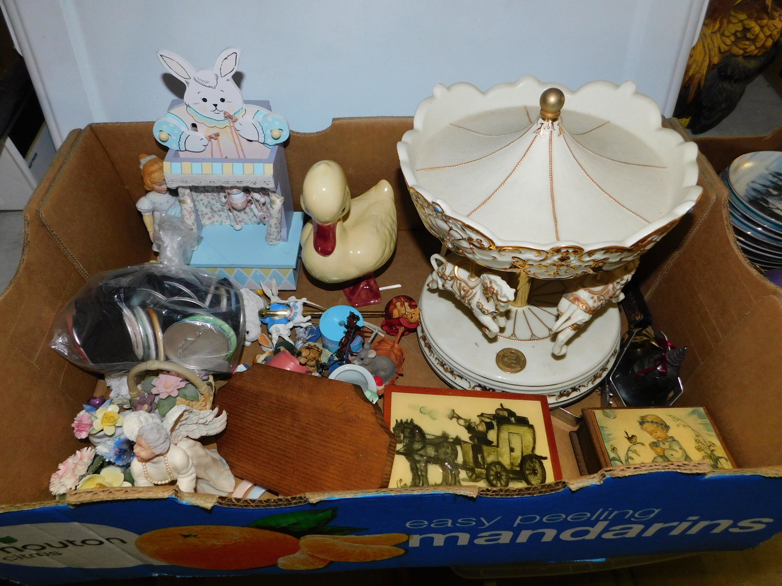 Lot of Easter Items and San Francisco Music Box: Lot of Easter Items and San Francisco Music Box. You are bidding at a live sale. Please read the terms and conditions. This sale will be broadcast live on sale day with full descriptions of each lot b