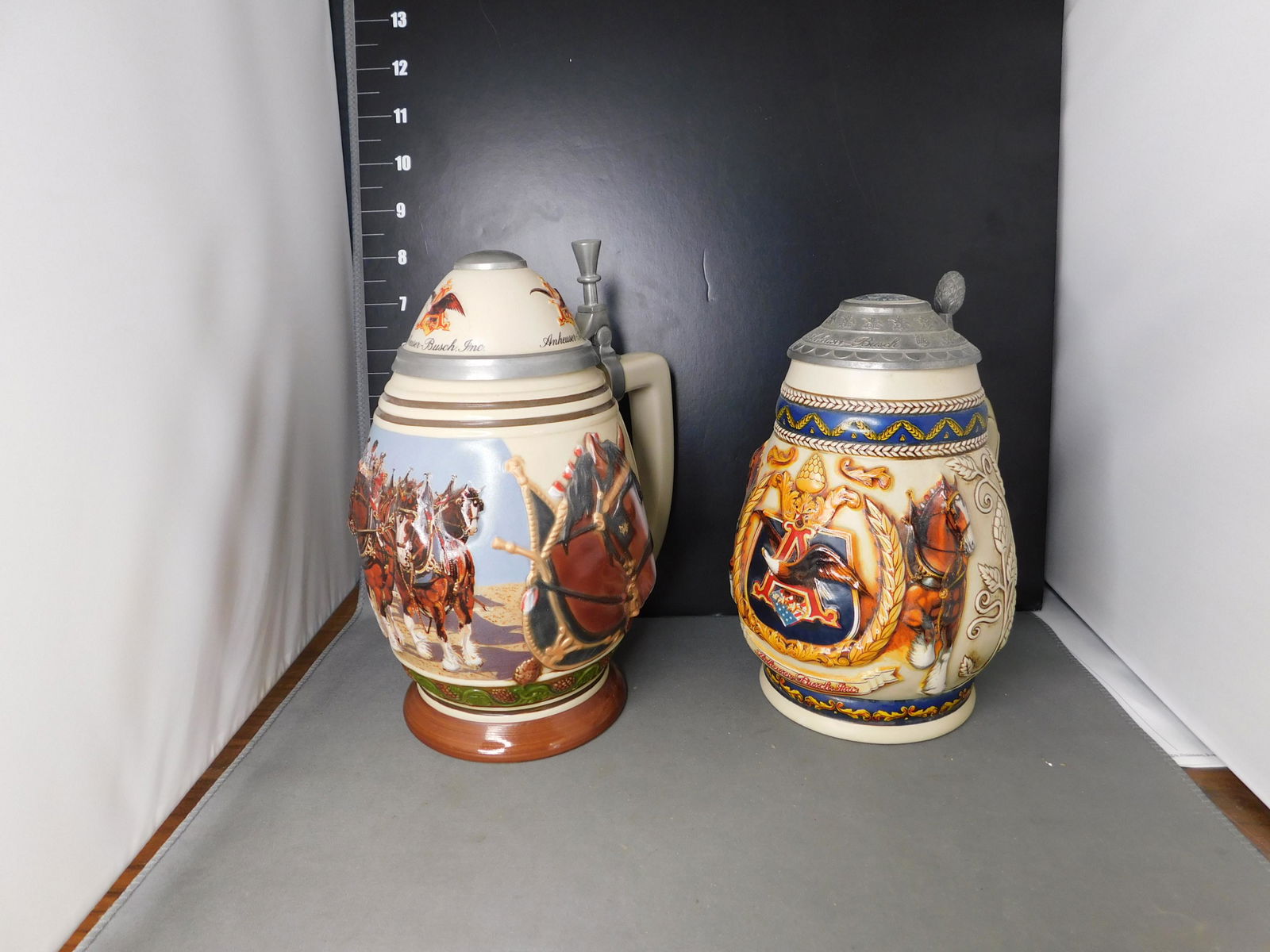 Lot of 2 Anheuser-Busch Busch Steins (1 of 3)