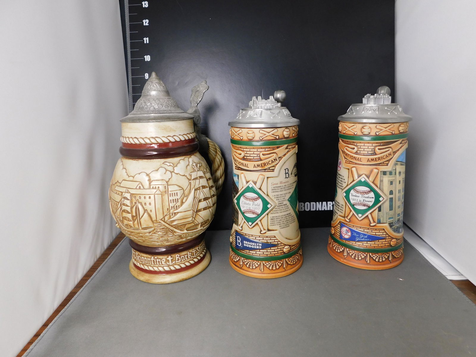 Lot of 3 Steins including Yankees Stadium (1 of 3)