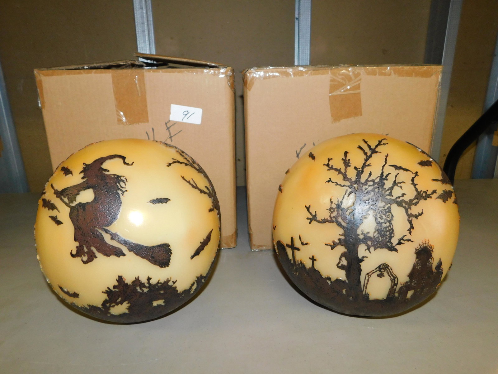 Lot of 2 HSN Lighted Ball Halloween Decorations: Lot of 2 HSN Lighted Ball Halloween Decorations. Not working. You are bidding at a live sale, please read the terms and conditions. We are offering contact-less pick ups at our South Brunswick locatio