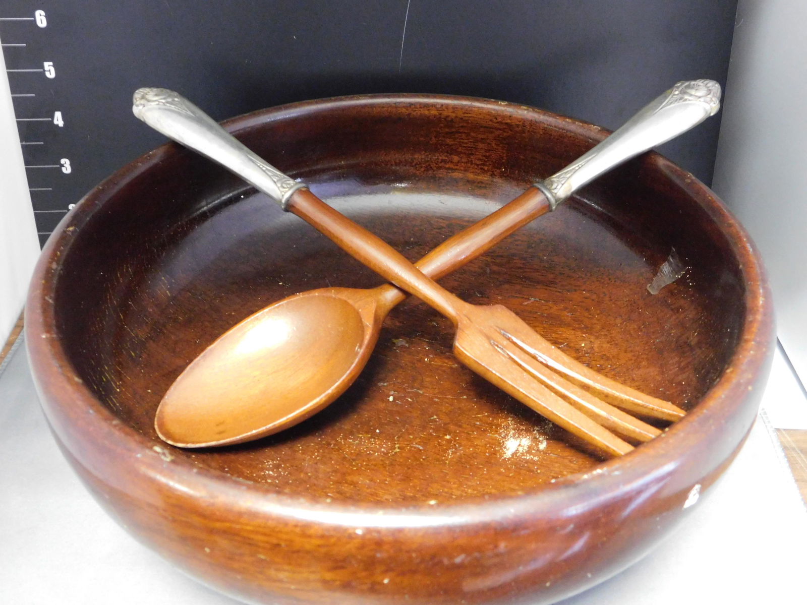 3 Piece Vintage Sterling Silver Salad Set (1 of 4)