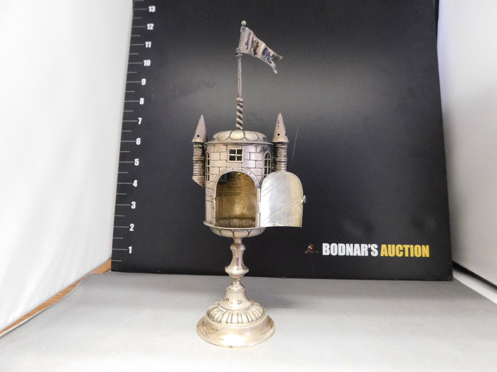 Antique 800 Silver Spice Tower (1 of 5)