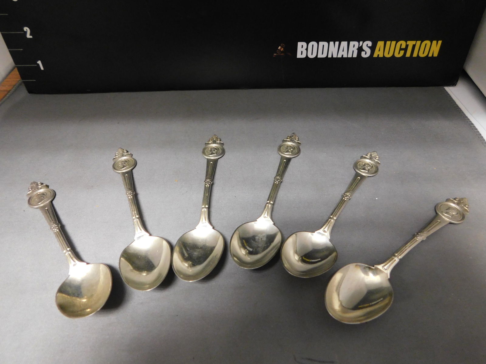 Lot of Gorham Sterling Silver Medallion Spoons (1 of 4)