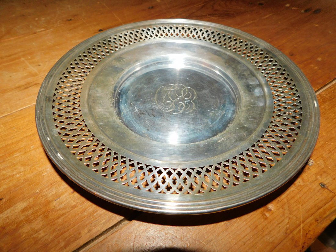 Sterling Silver reticulated Plate (1 of 2)