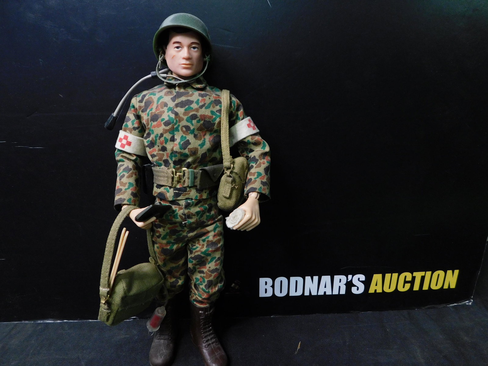 Vintage G.I. Joe 12" Figure: Vintage 12" G.I. Joe Figure. Marked 1964. Comes with Accessories. You are bidding at a live sale, please read the terms and conditions. We are offering contact-less pick ups at our South Brunswick loc