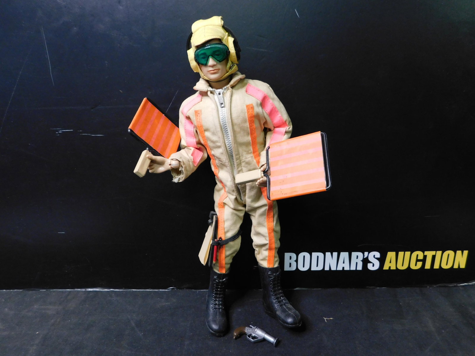 Vintage G.I. Joe 12" Figure: Vintage 12" G.I. Joe Figure. Marked 1964. Comes with Accessories. You are bidding at a live sale, please read the terms and conditions. We are offering contact-less pick ups at our South Brunswick loc