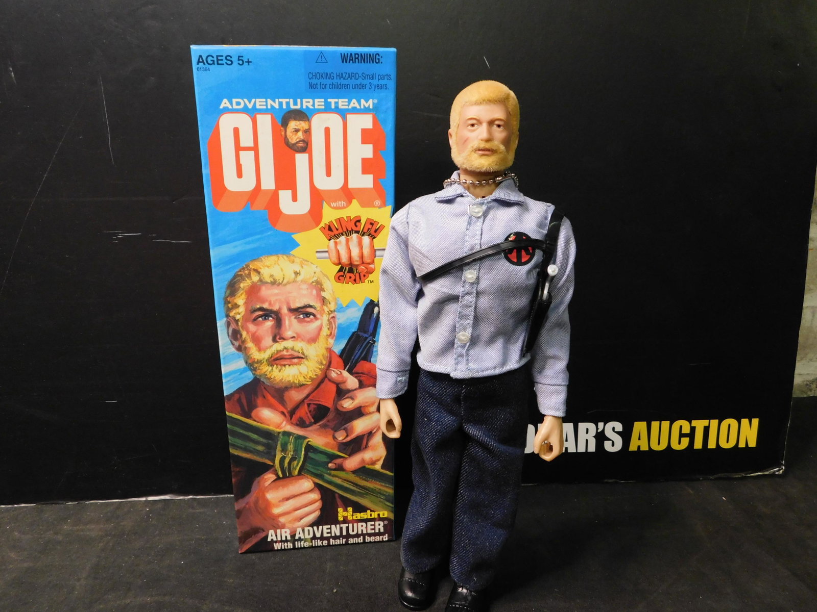 GI Joe Air Adventurer Figure in Box: GI Joe 12" Adventure Team with Kung Fu Grip Air Adventure Figure in Box. Hasbro 2006. You are bidding at a live sale, please read the terms and conditions. We are offering contact-less pick ups at our