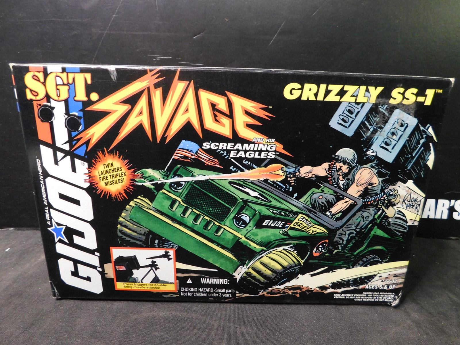 GI Joe Sgt. Savage Grizzly SS-1 in Box: GI Joe Sgt. Savage Grizzly SS-1 in Box. Hasbro 1994. You are bidding at a live sale, please read the terms and conditions. We are offering contact-less pick ups at our South Brunswick location by APPO