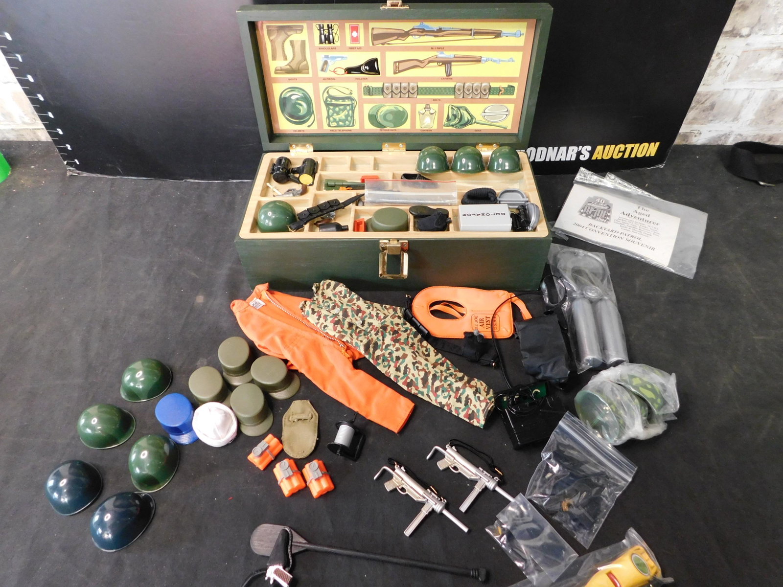 GI Joe Footlocker with Clothing/Weapons/Accessories: GI Joe Footlocker with Clothing/Weapons/Accessories. You are bidding at a live sale, please read the terms and conditions. We are offering contact-less pick ups at our South Brunswick location by APPO
