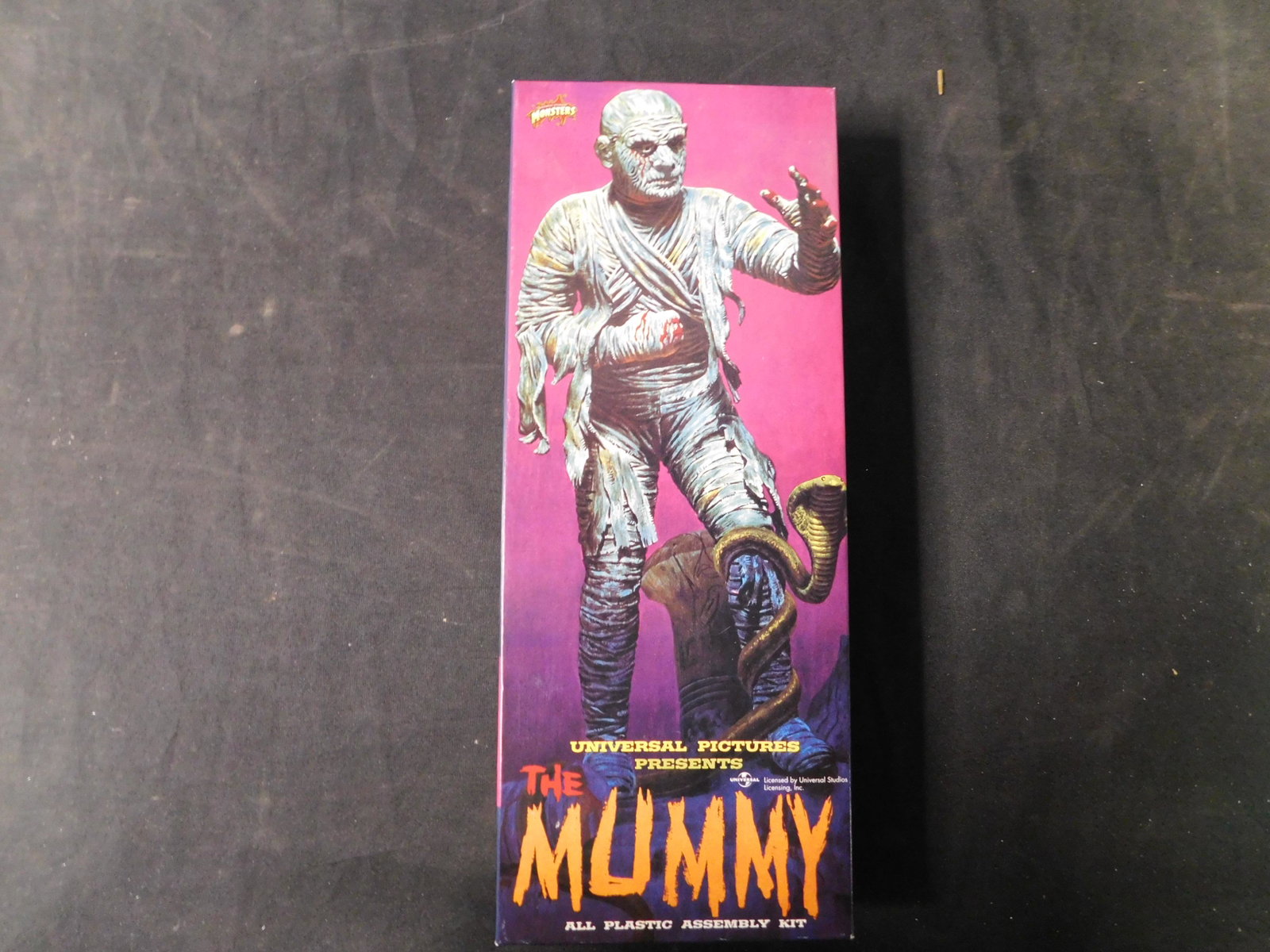Aurora The Mummy Model Kit: Aurora The Mummy Model Kit. #427-98. 1999. All from private collector who disclosed to us that he just took off the factory seal to look at them and to the best of our knowledge we are selling them as