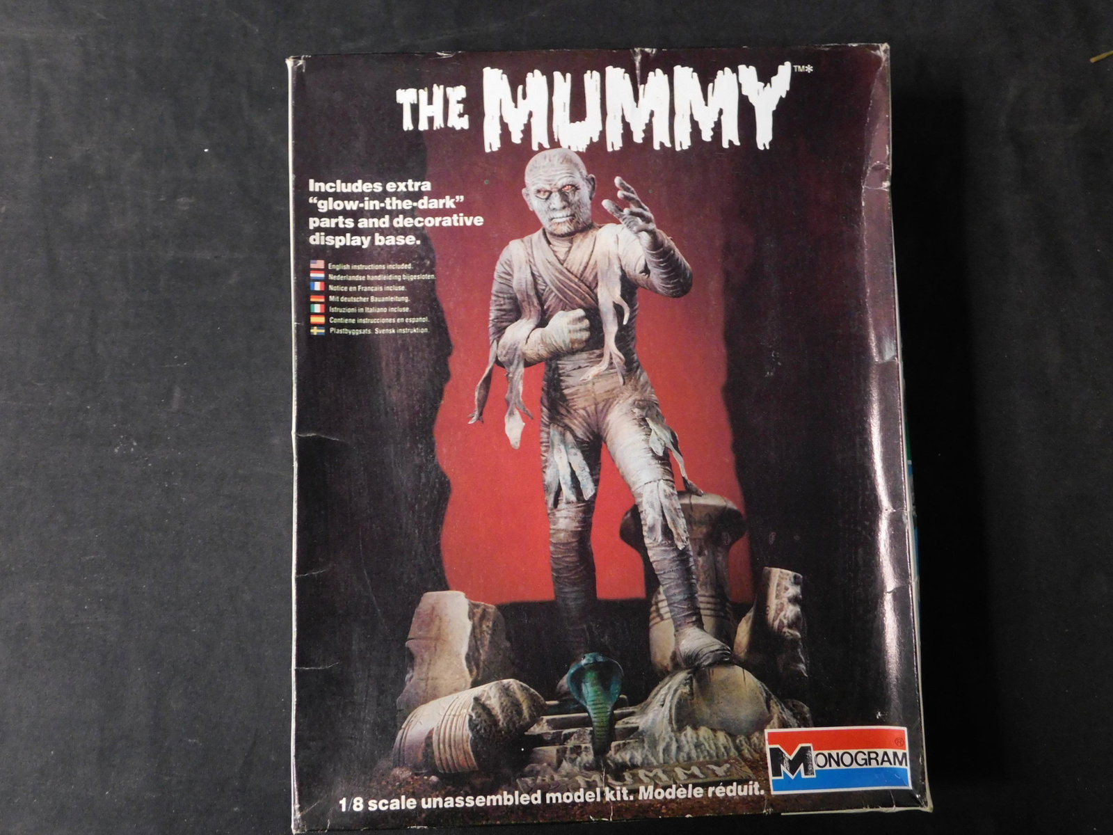 Monogram The Mummy Model Kit: Monogram The Mummy Model Kit. All from private collector who disclosed to us that he just took off the factory seal to look at them and to the best of our knowledge we are selling them as complete. Yo
