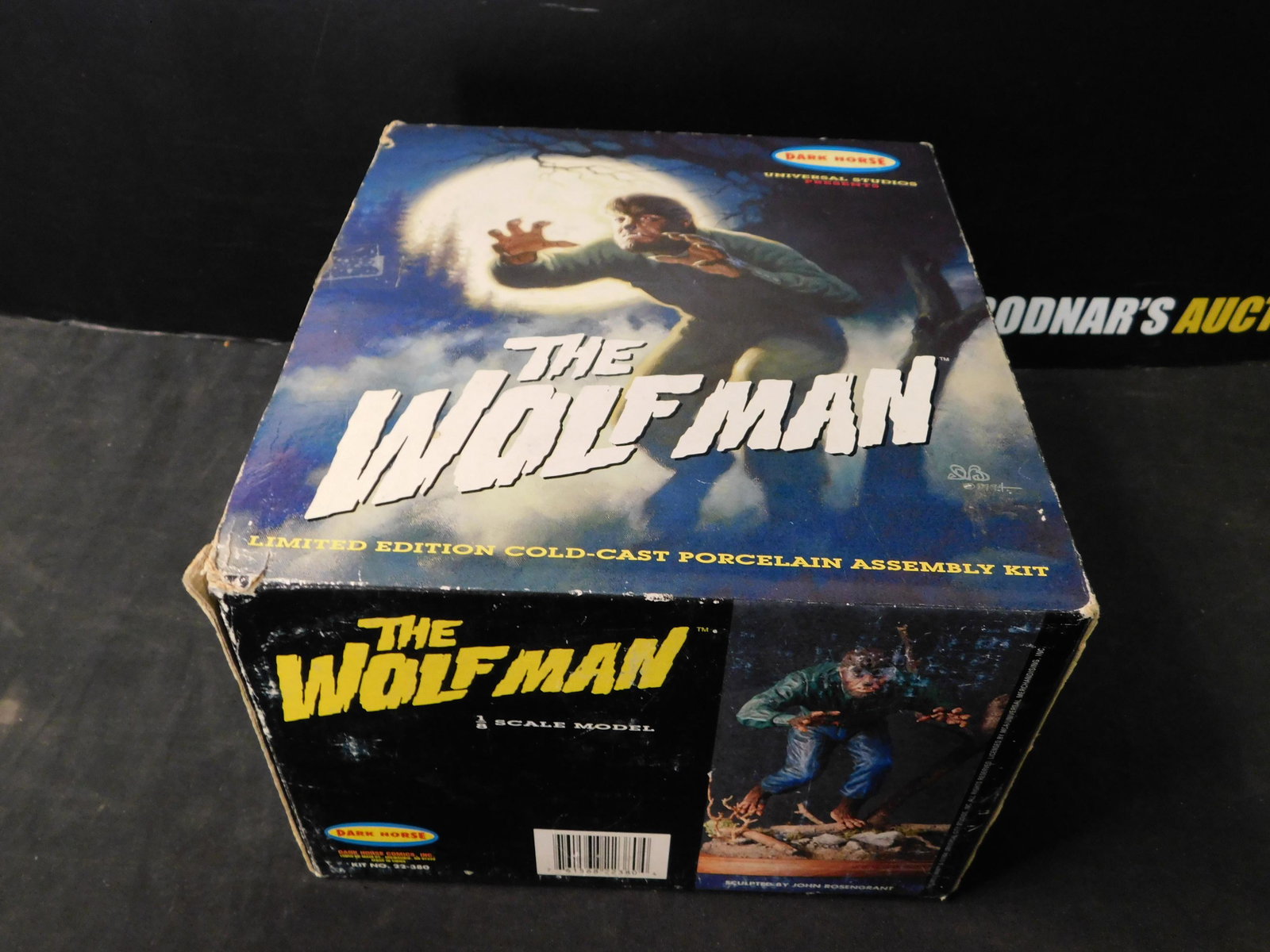 Universal Monsters Cold Cast Porcelain Model Kit: Universal Monsters The Wolfman Cold Cast Porcelain Assembly Model Kit - Dark Horse 1994. 1/8 Scale. Sculpted by John Rosengrant. All from private collector who disclosed to us that he just took off th