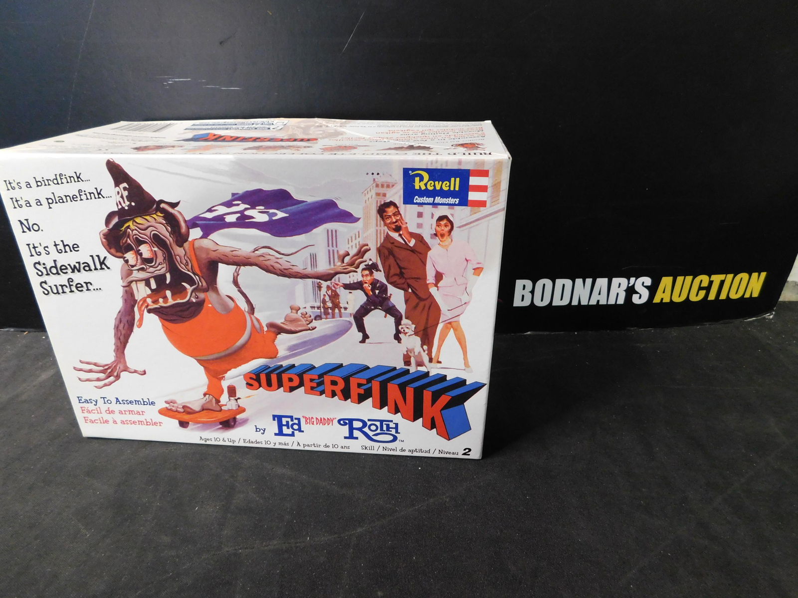 Revell Superfink Model Kit: Revell Superfink by Ed "Big Daddy" Roth Model Kit. All from private collector who disclosed to us that he just took off the factory seal to look at them and to the best of our knowledge we are selling