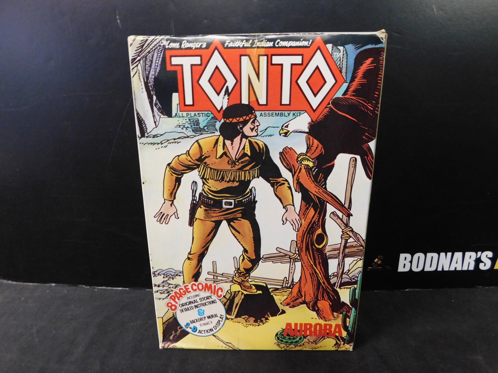 Vintage Aurora Tonto Model Kit: Aurora Comic Scenes Tonto Model Kit. 1974. All from private collector who disclosed to us that he just took off the factory seal to look at them and to the best of our knowledge we are selling them as