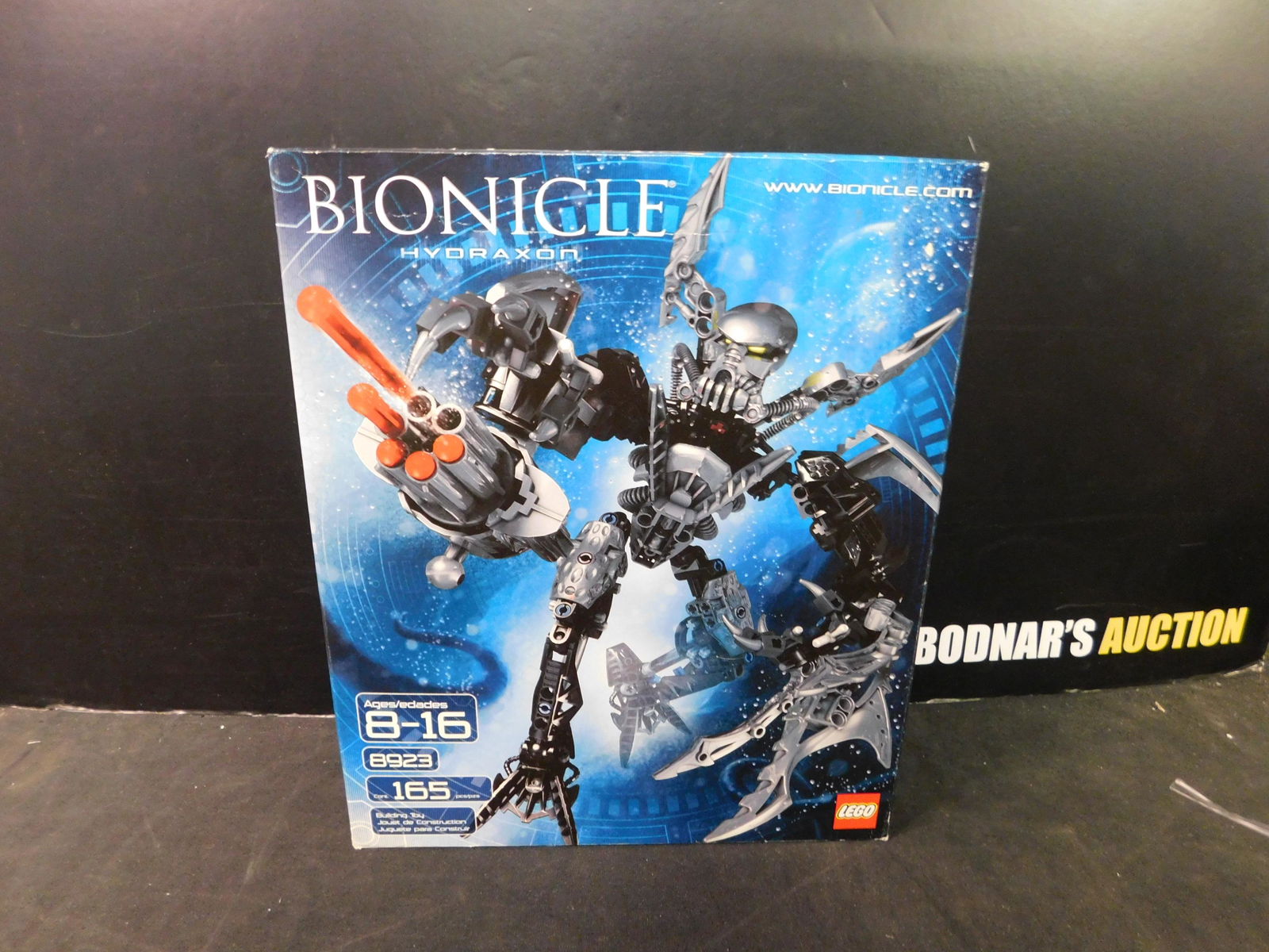 Lego Bionicle Hydraxon: Lego Bionicle Hydraxon. The Legos came from a collector's estate. He had them displayed and for selling purposes he took them apart and put them back into baggies. We can say we are pretty sure they a