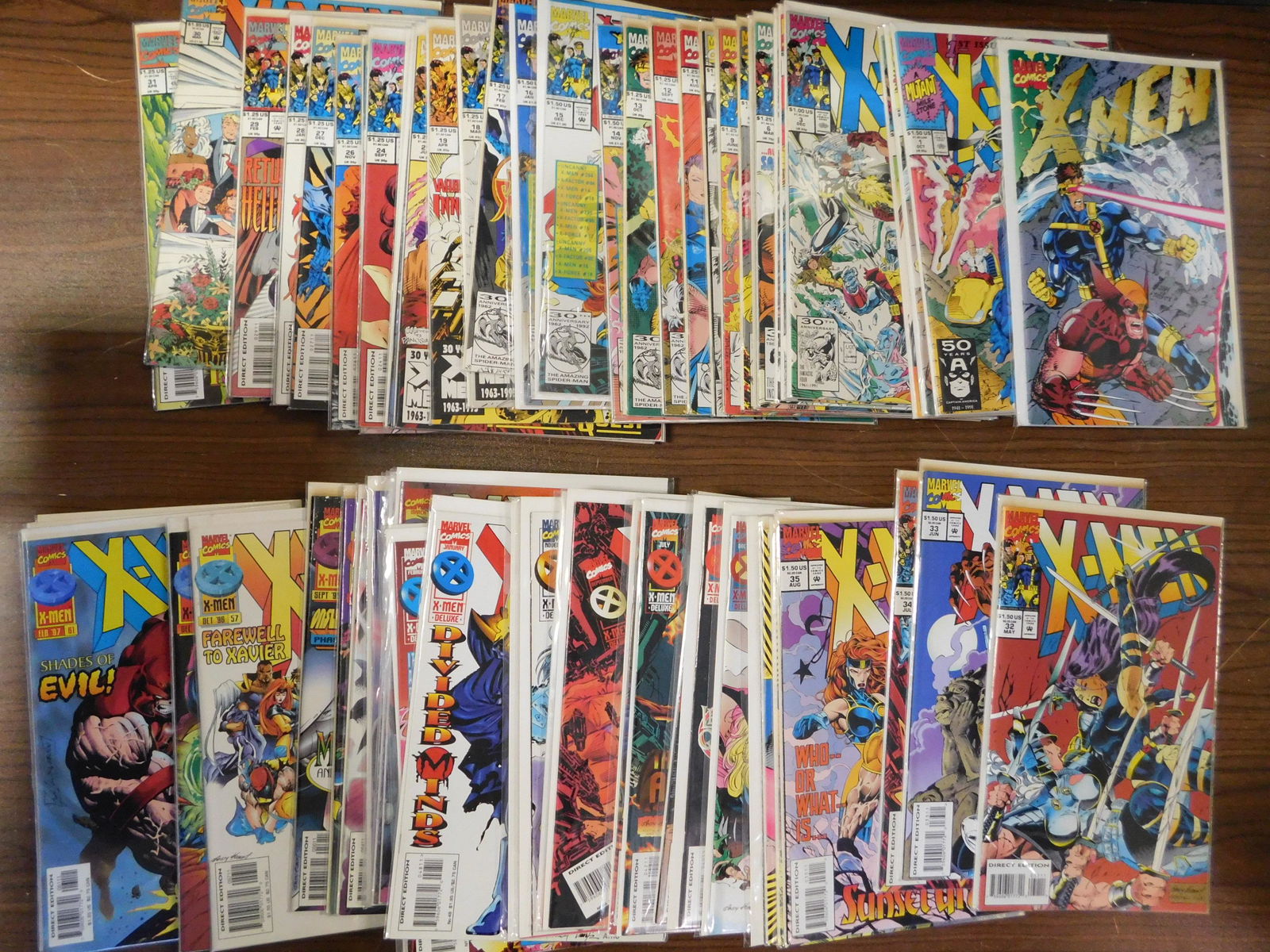 Lot of Marvel Comics including 60 Issues of 1991 X-Men (1 of 3)