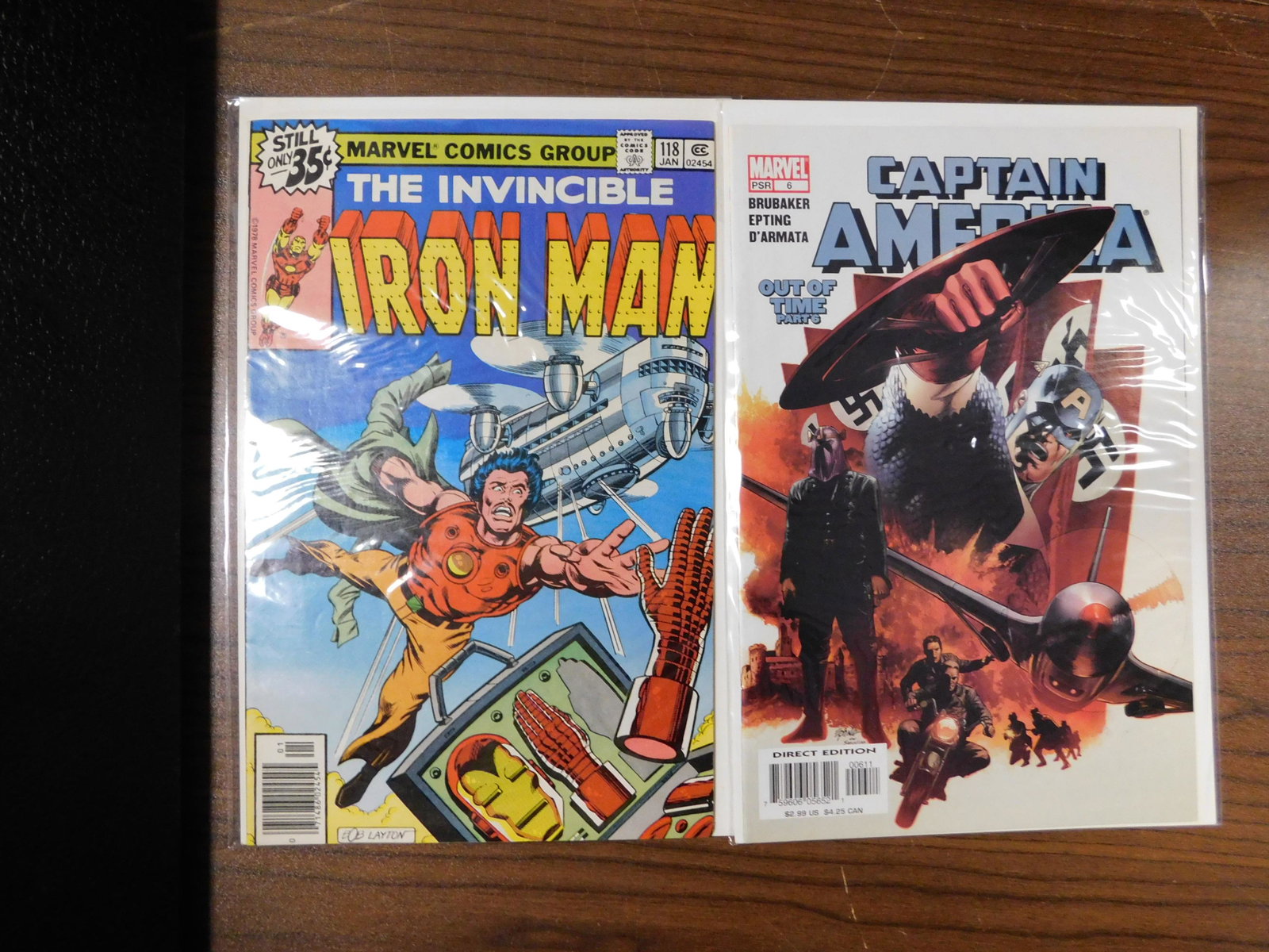 Invincible Iron Man #118 and Captain America #6 Comic (1 of 1)