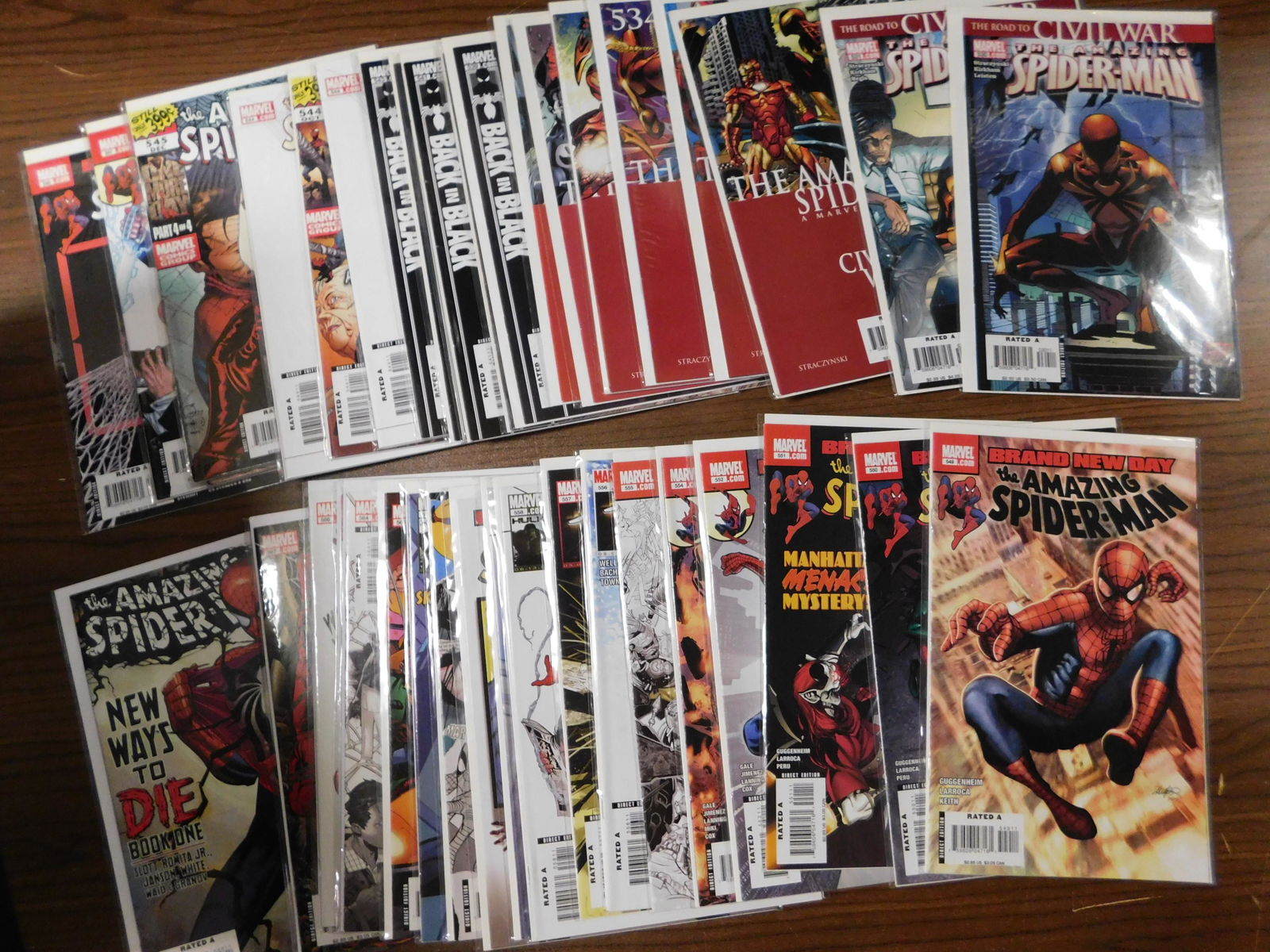 Amazing Spider-Man Comic Lot - Full Run #530-568 (1 of 2)