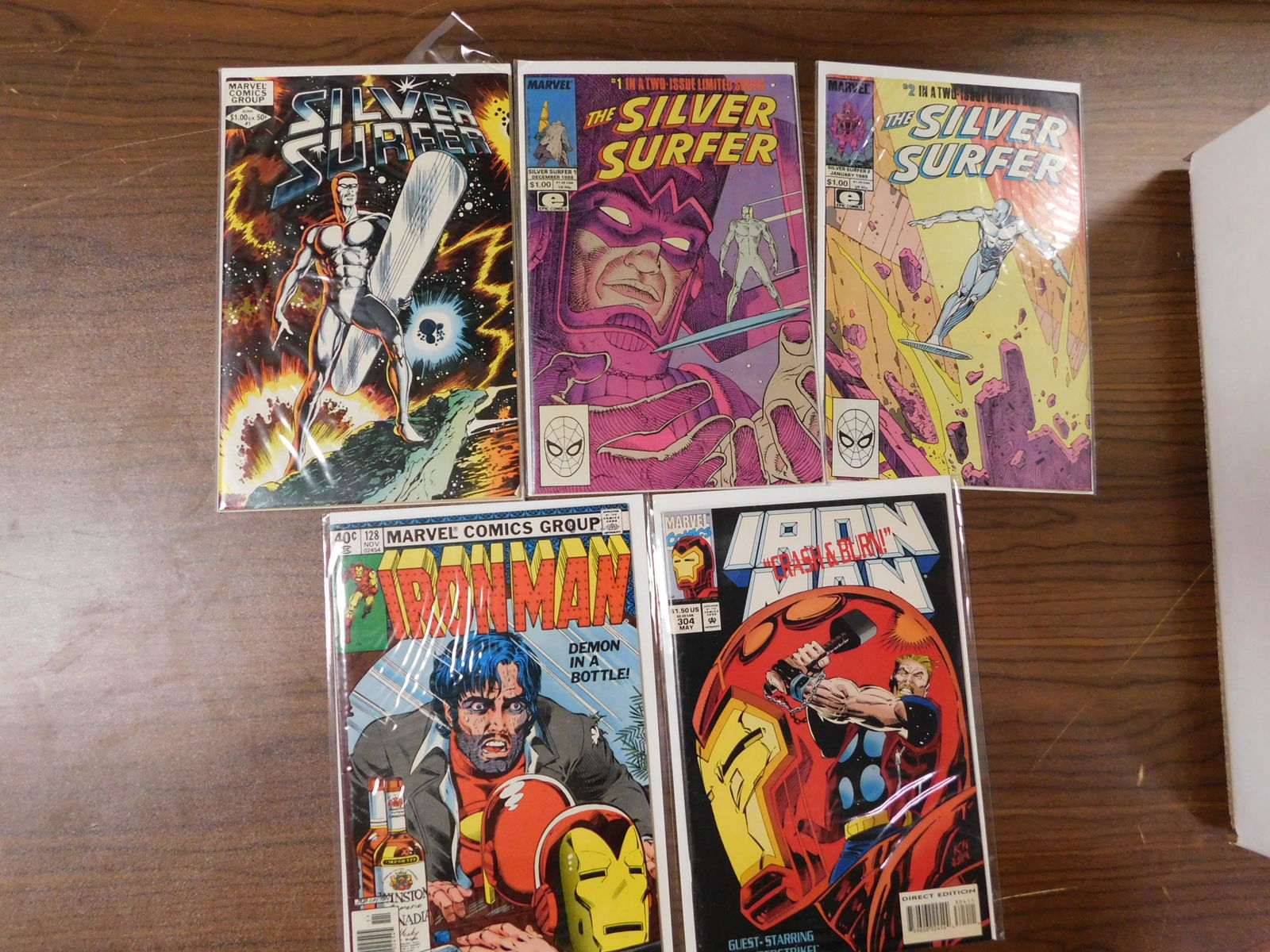 Silver Surfer and Iron Man Comic Book Lot (1 of 1)