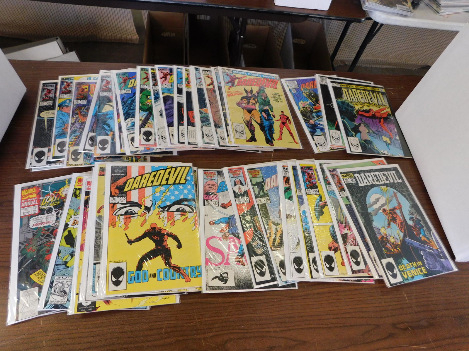 Full Run of Daredevil Comics #192-233 including Annuals (1 of 2)