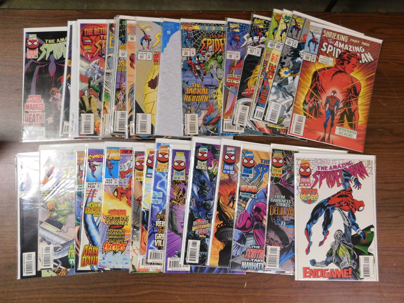 The Amazing Spider-Man Comic Lot - Full Run #392-429 (1 of 2)