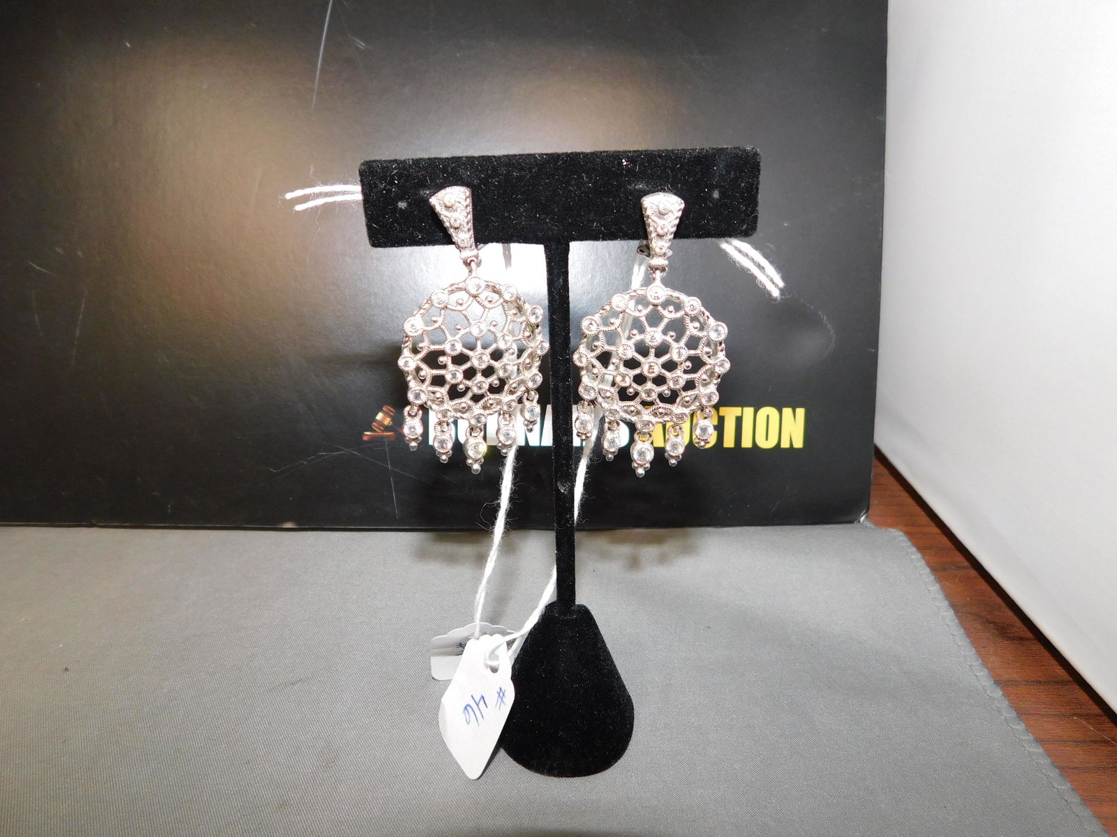 Judith Ripka Sterling Silver CZ Earrings (1 of 2)