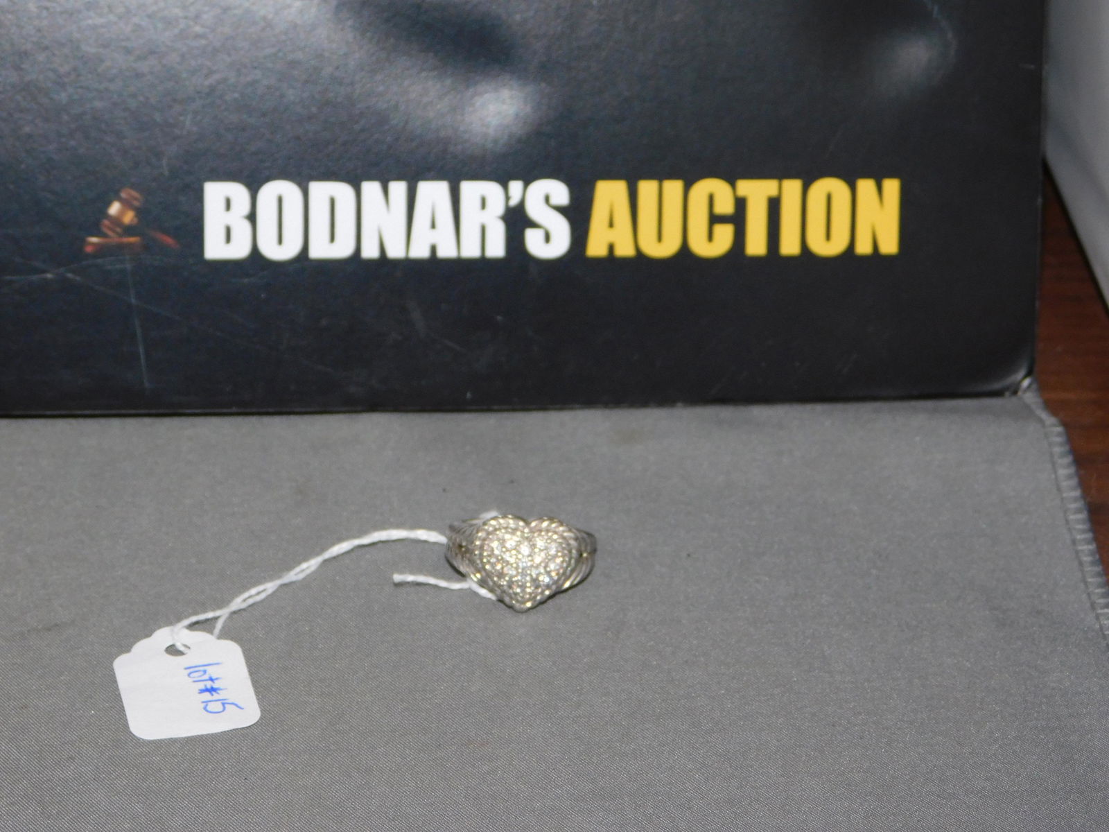 Judith Ripka Sterling CZ Heart Ring (1 of 2)