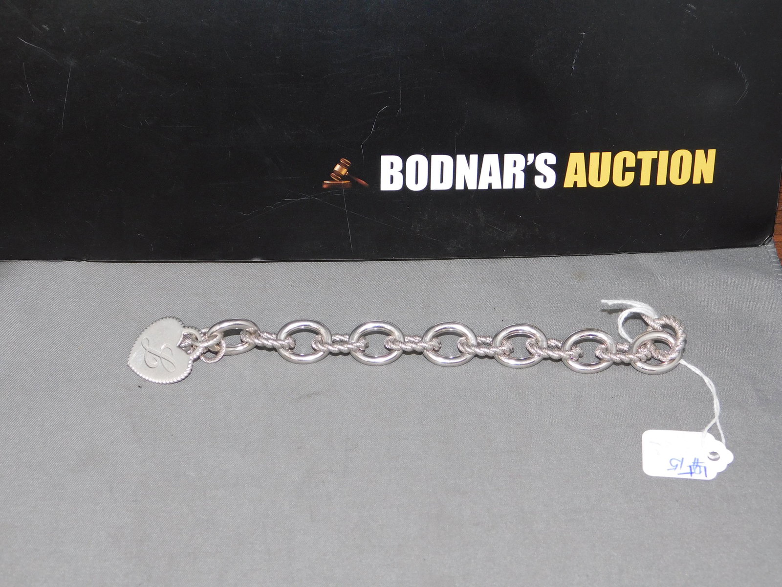 Judith Ripka Sterling Link Bracelet (1 of 2)