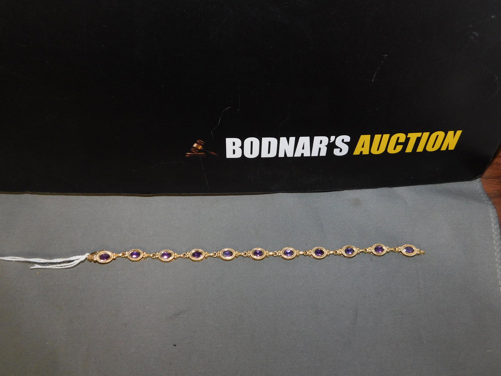 14K & Amethyst Bracelet (1 of 2)