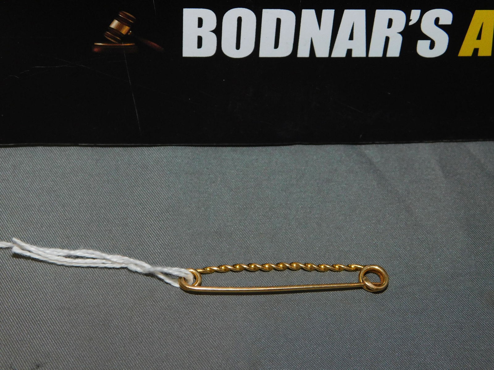 18K Gold Safety Pin (1 of 2)