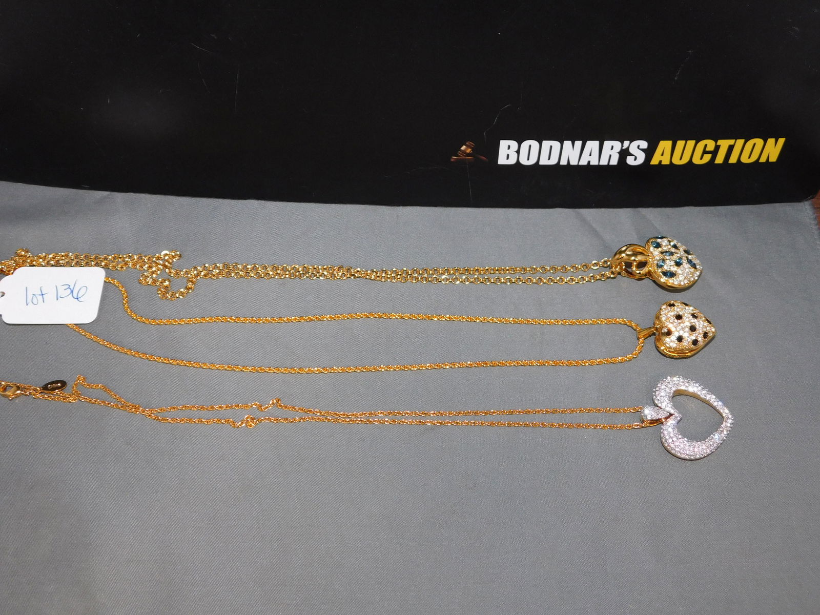 Lot of Designer Heart Necklaces (1 of 2)