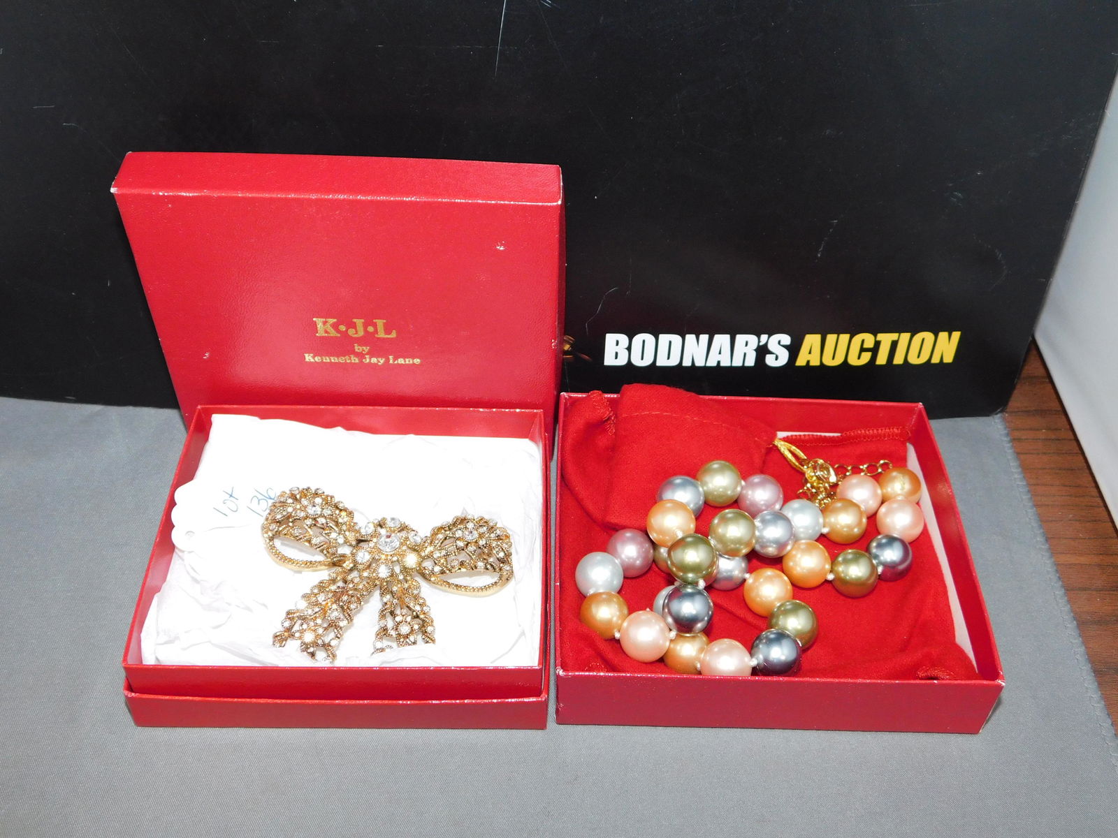 Lot of 2 KJL Necklace & Pin (1 of 2)