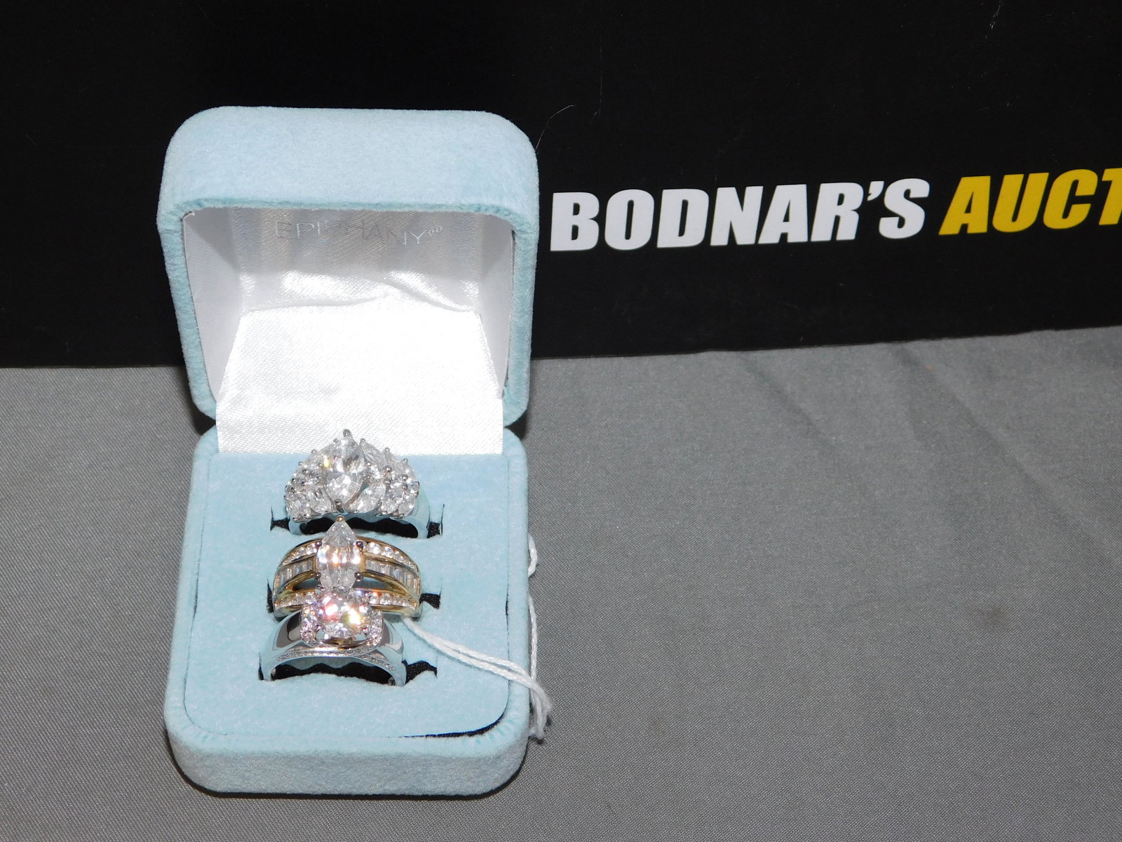 3 Sterling Cubic Zirconia Rings (1 of 2)