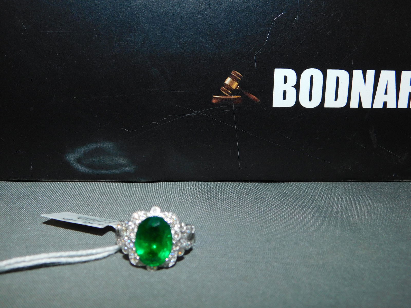 18K Emerald & Diamond Ring (1 of 3)