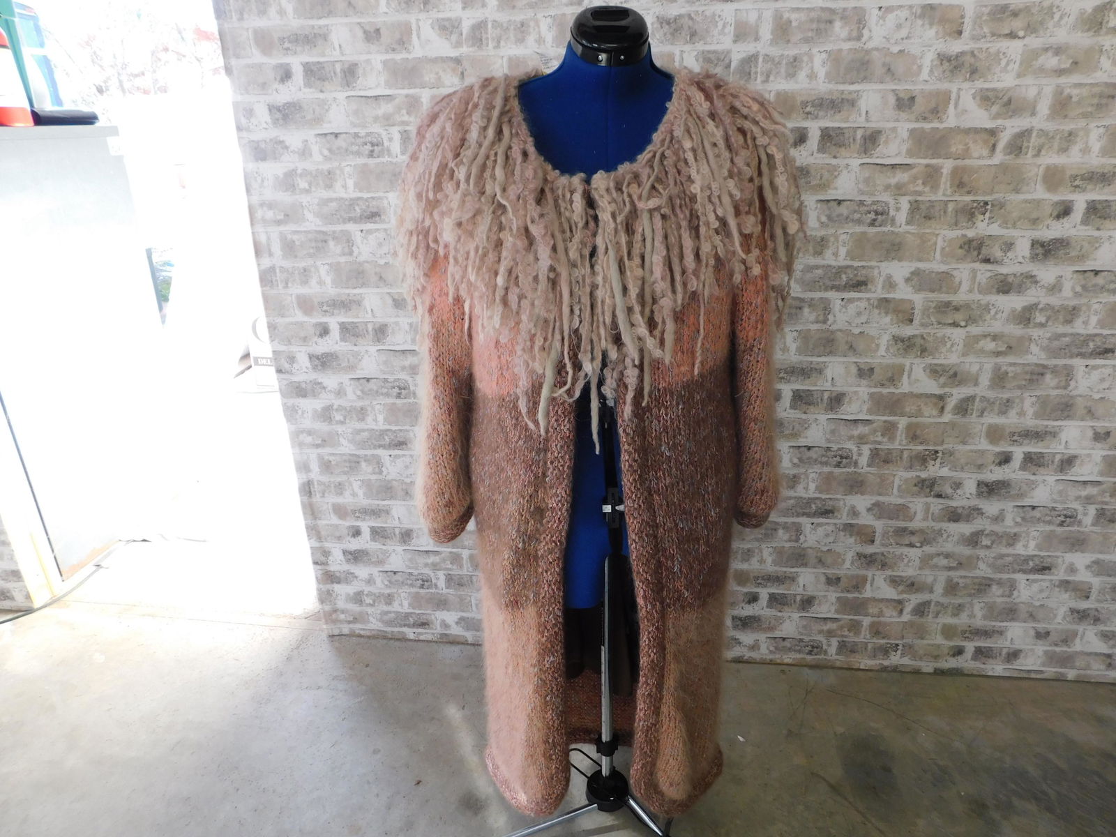 Pink Knit Sweater coat (1 of 4)