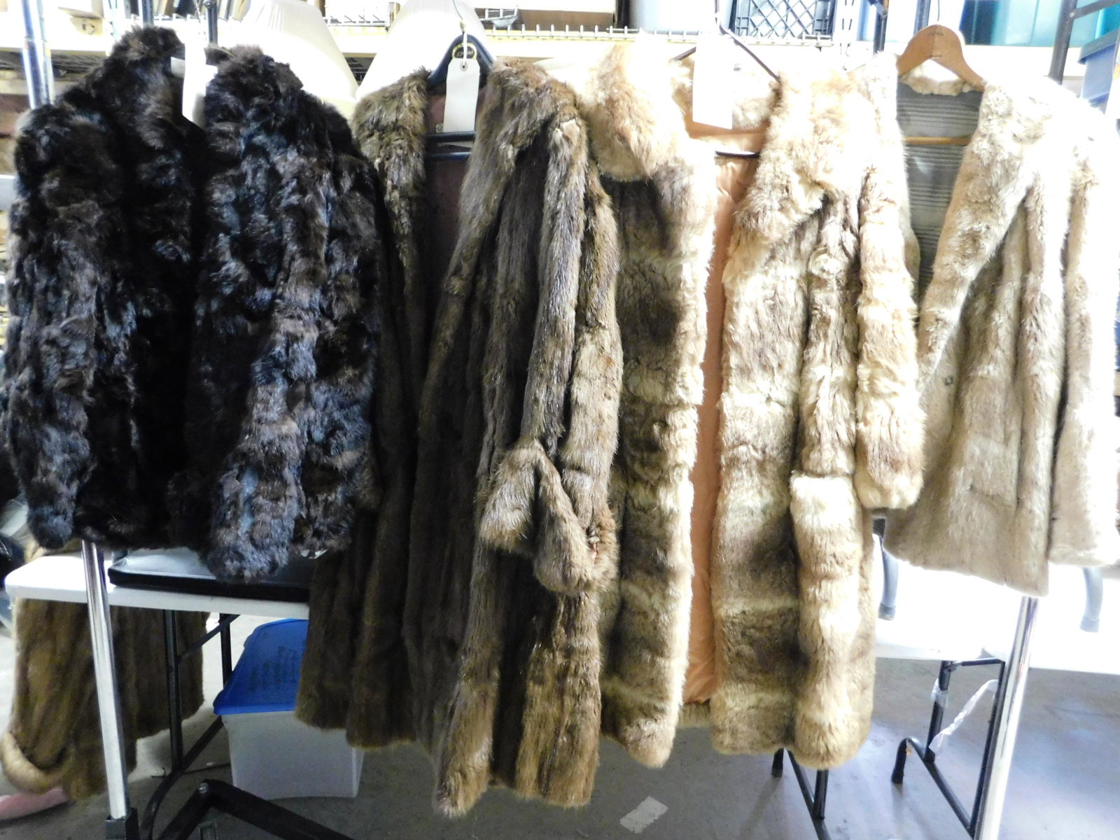 Lot of 4 Vintage Fur and Faux Fur Coats (1 of 3)