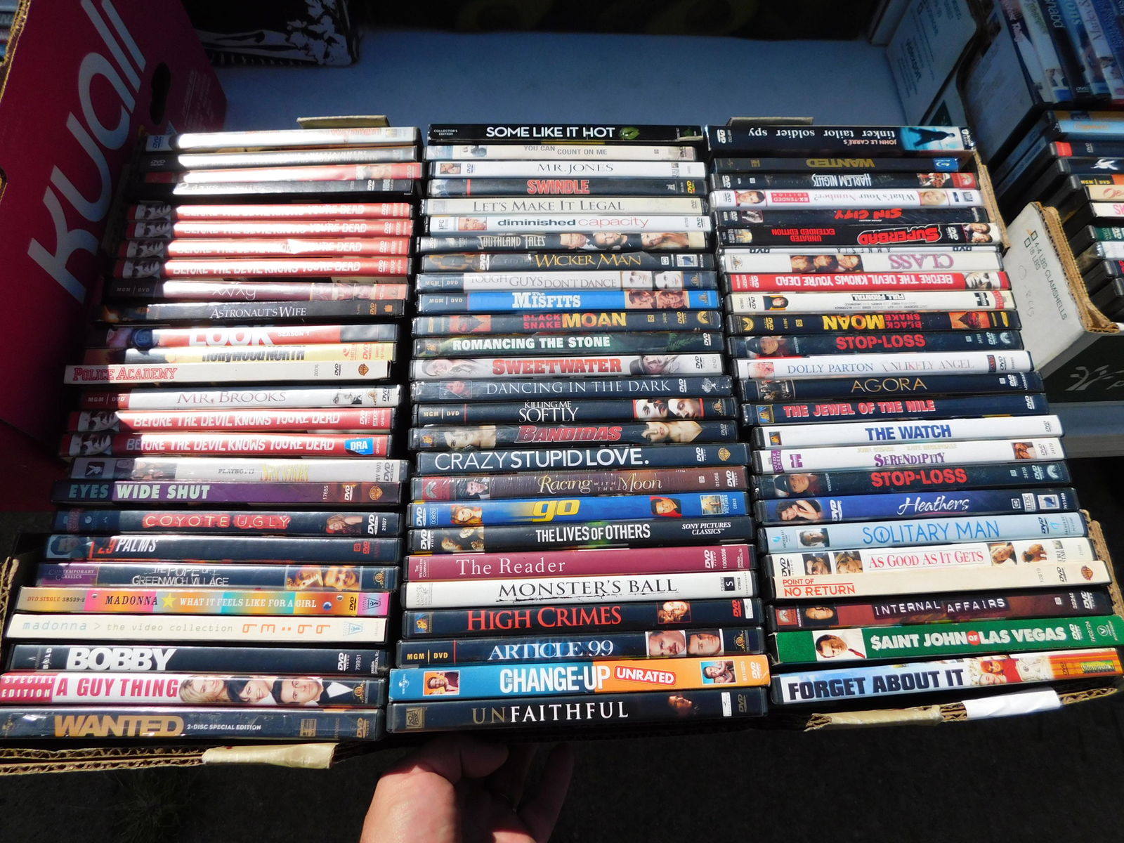 Large Lot of DVD's movies: Large Lot of DVD's movies. Mixed titles some may be factory sealed. This sale will be broadcast live on sale day with an auctioneer and caller calling full descriptions of each lot being sold, as well