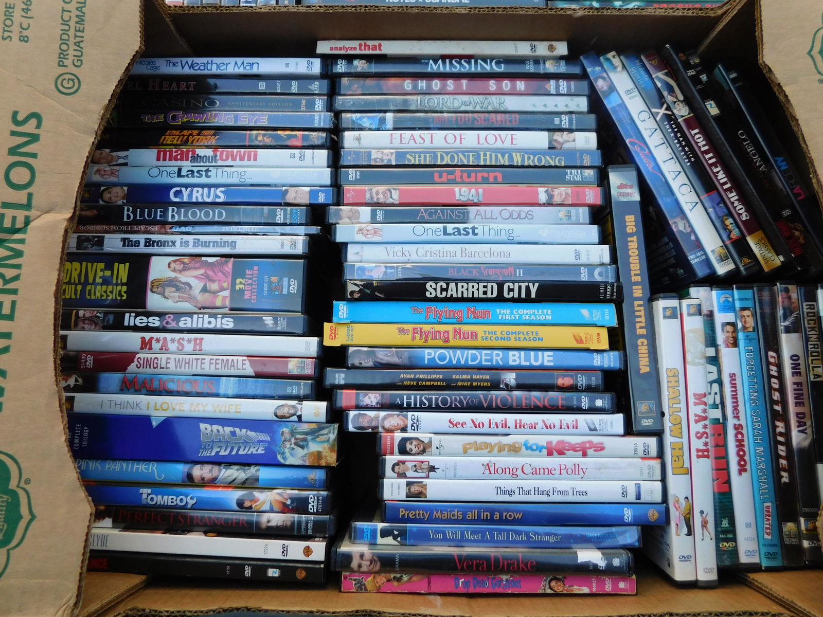 Large Lot of DVD's movies: Large Lot of DVD's movies. Mixed titles some may be factory sealed. This sale will be broadcast live on sale day with an auctioneer and caller calling full descriptions of each lot being sold, as well