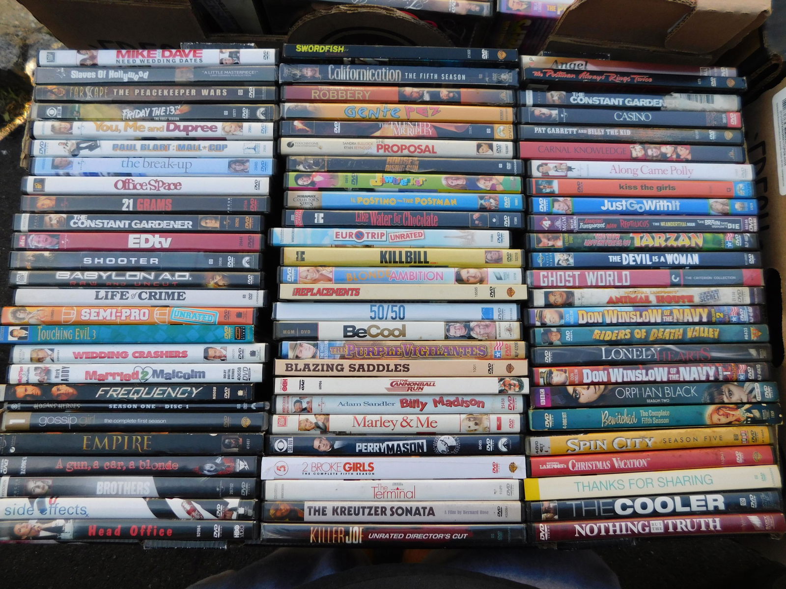 Large Lot of DVD's movies: Large Lot of DVD's movies. Mixed titles some may be factory sealed. This sale will be broadcast live on sale day with an auctioneer and caller calling full descriptions of each lot being sold, as well