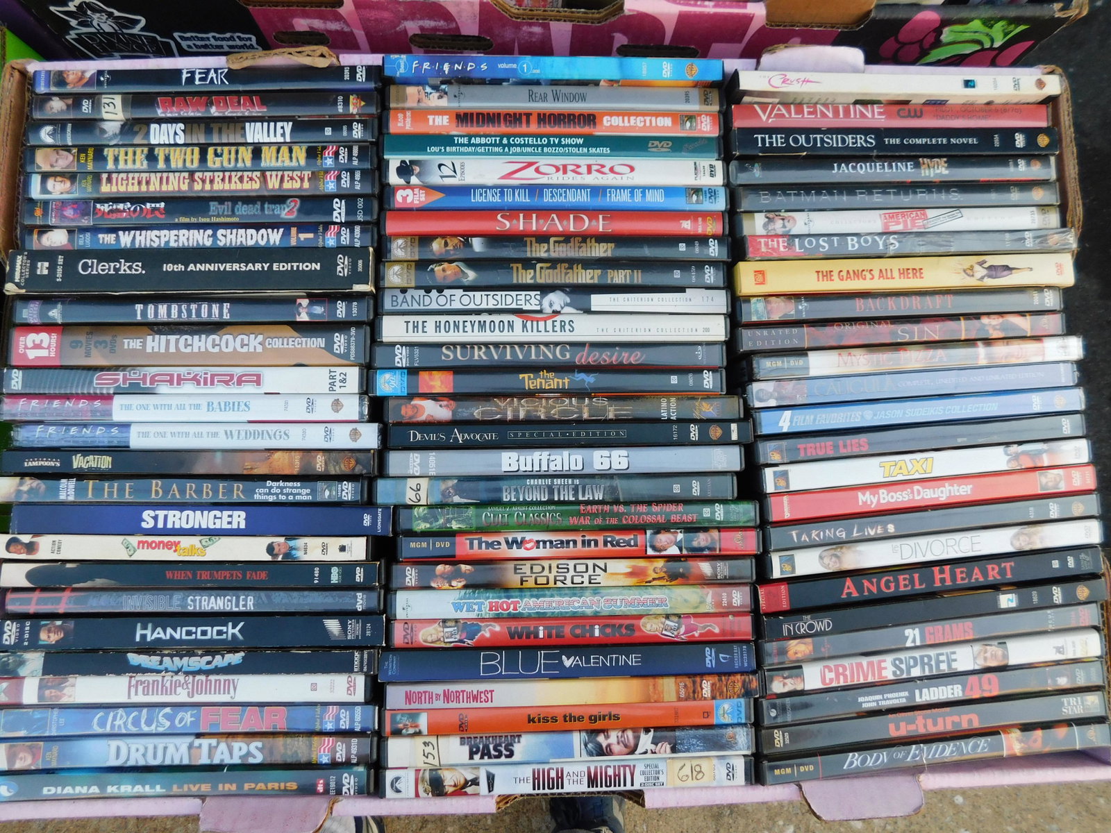 Large Lot of DVD's movies: Large Lot of DVD's movies. Mixed titles some may be factory sealed. This sale will be broadcast live on sale day with an auctioneer and caller calling full descriptions of each lot being sold, as well