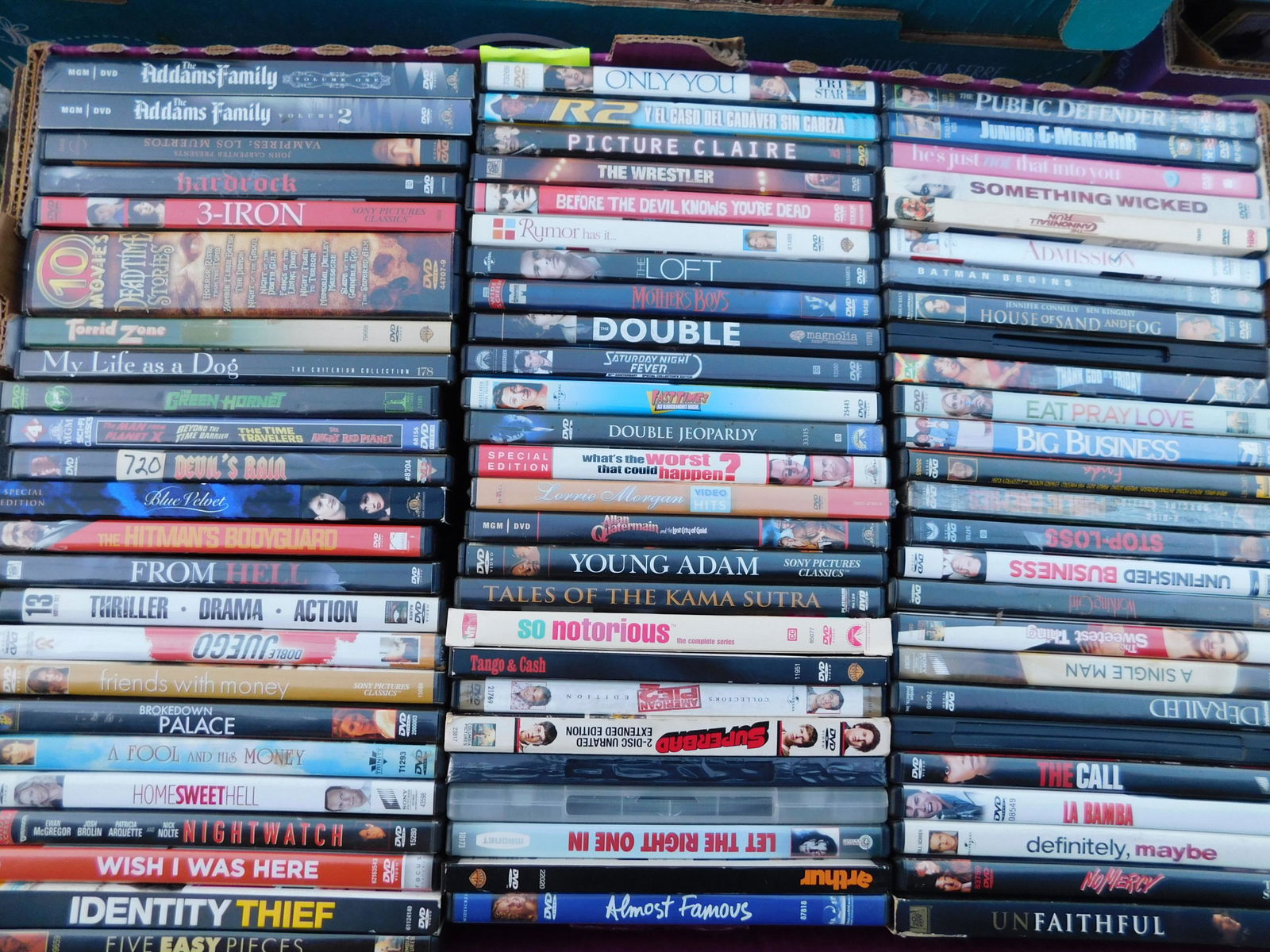 Large Lot of DVD's movies: Large Lot of DVD's movies. Mixed titles some may be factory sealed. This sale will be broadcast live on sale day with an auctioneer and caller calling full descriptions of each lot being sold, as well