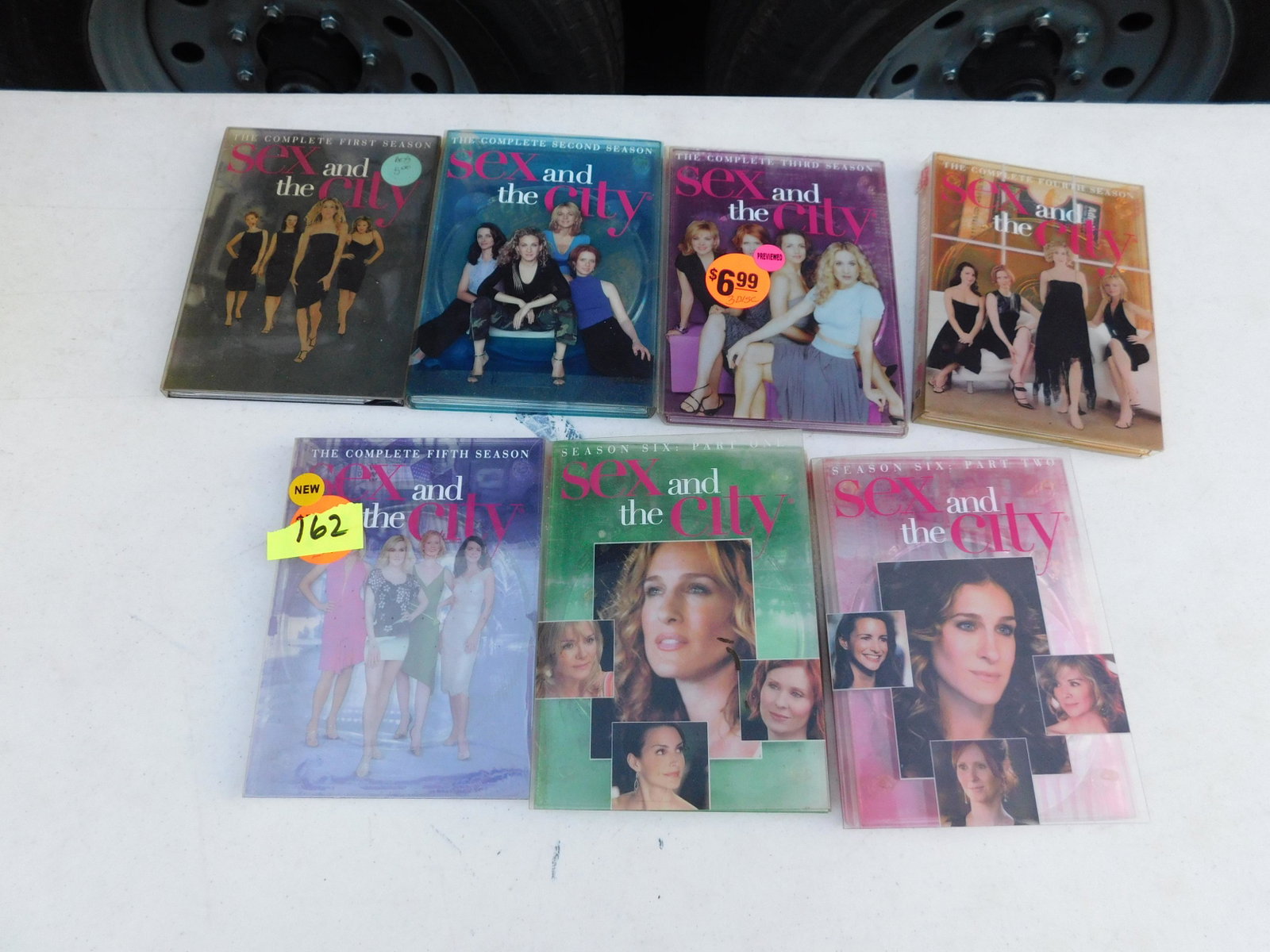 Sex and the City DVD Box Sets: All 7 seasons of the TV Show Sex and the City DVD Box Sets. This sale will be broadcast live on sale day with an auctioneer and caller calling full descriptions of each lot being sold, as well as vide