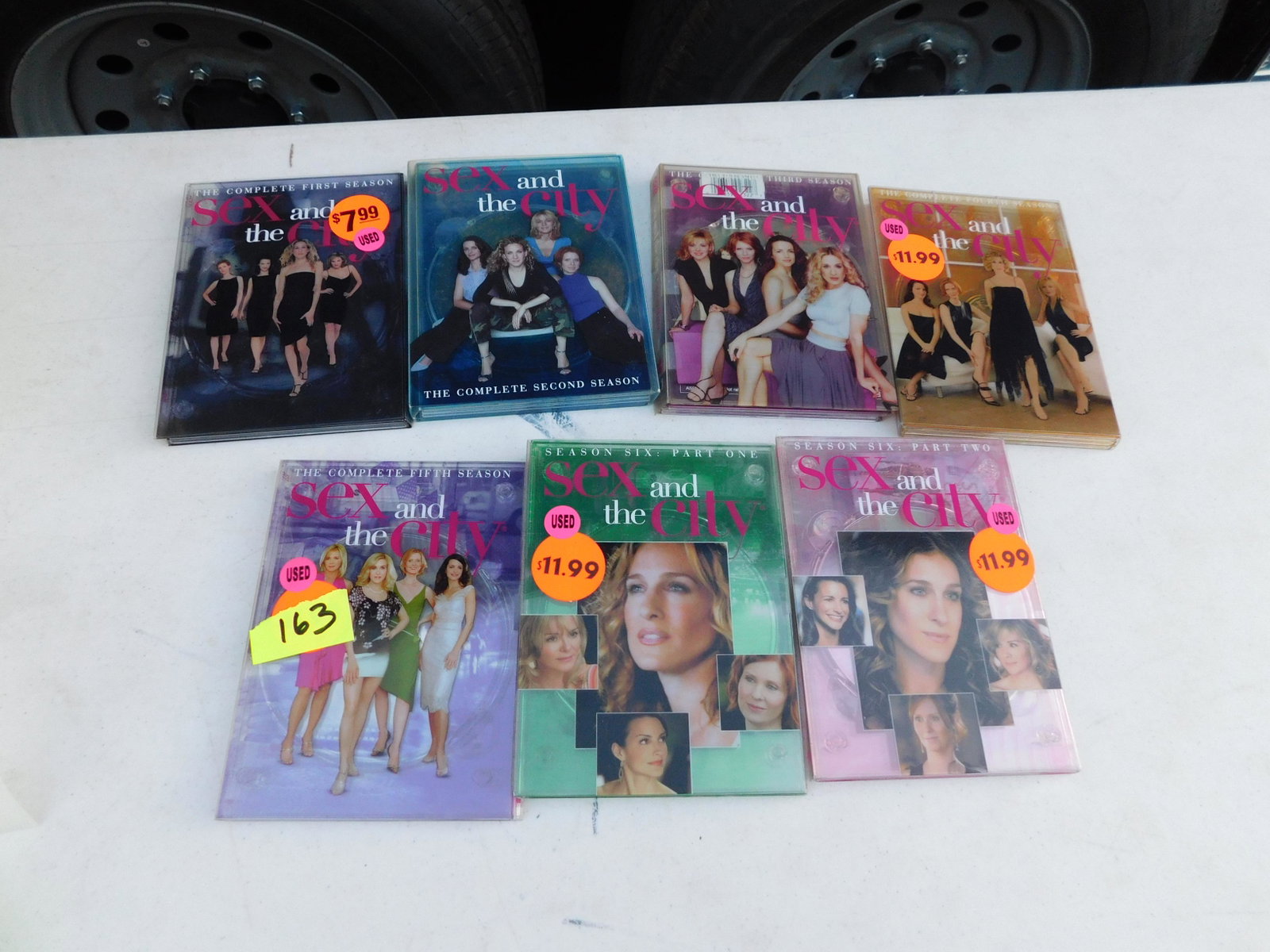 Sex and the City DVD Box Sets: All 7 seasons of the TV Show Sex and the City DVD box sets. This sale will be broadcast live on sale day with an auctioneer and caller calling full descriptions of each lot being sold, as well as vide