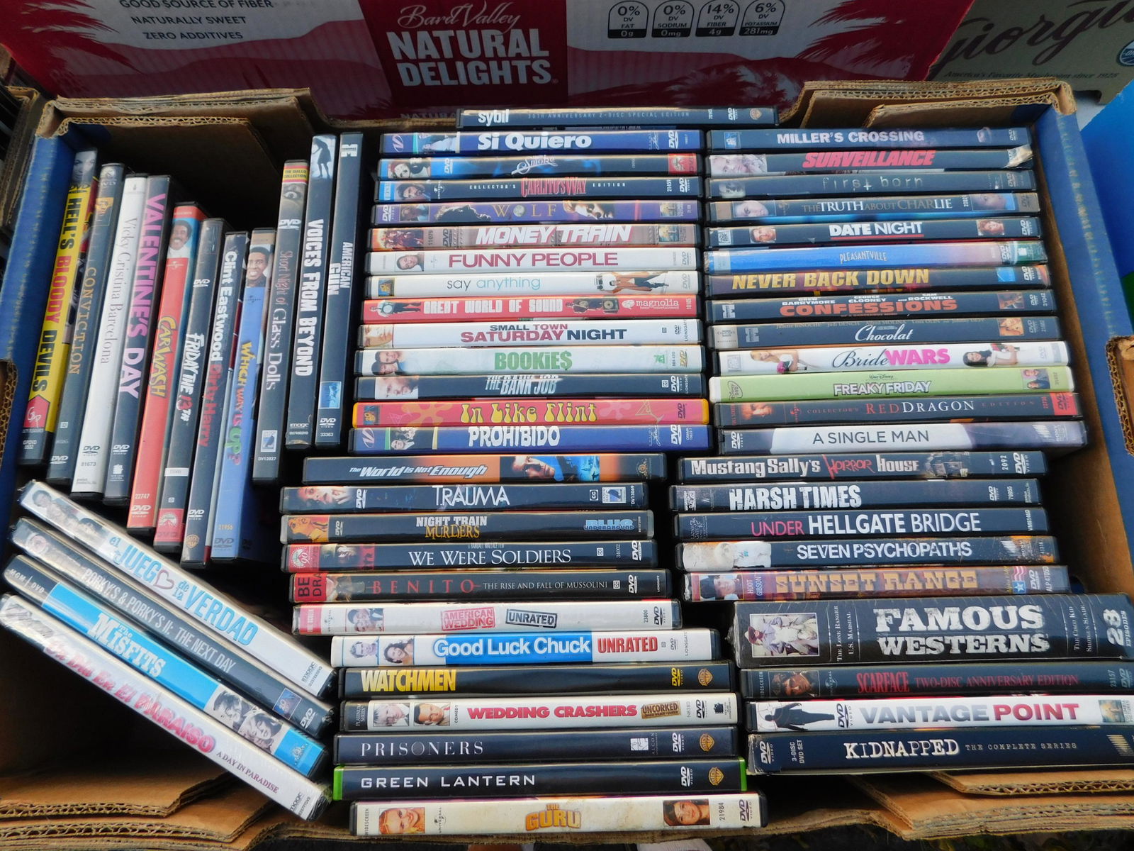 Large Lot of DVD's movies: Large Lot of DVD's movies. Mixed titles some may be factory sealed. This sale will be broadcast live on sale day with an auctioneer and caller calling full descriptions of each lot being sold, as well