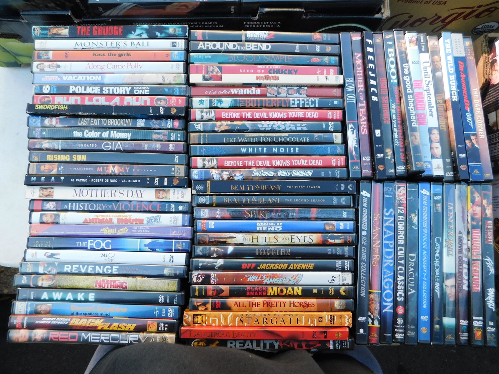 Large Lot of DVD's movies: Large Lot of DVD's movies. Mixed titles some may be factory sealed. This sale will be broadcast live on sale day with an auctioneer and caller calling full descriptions of each lot being sold, as well