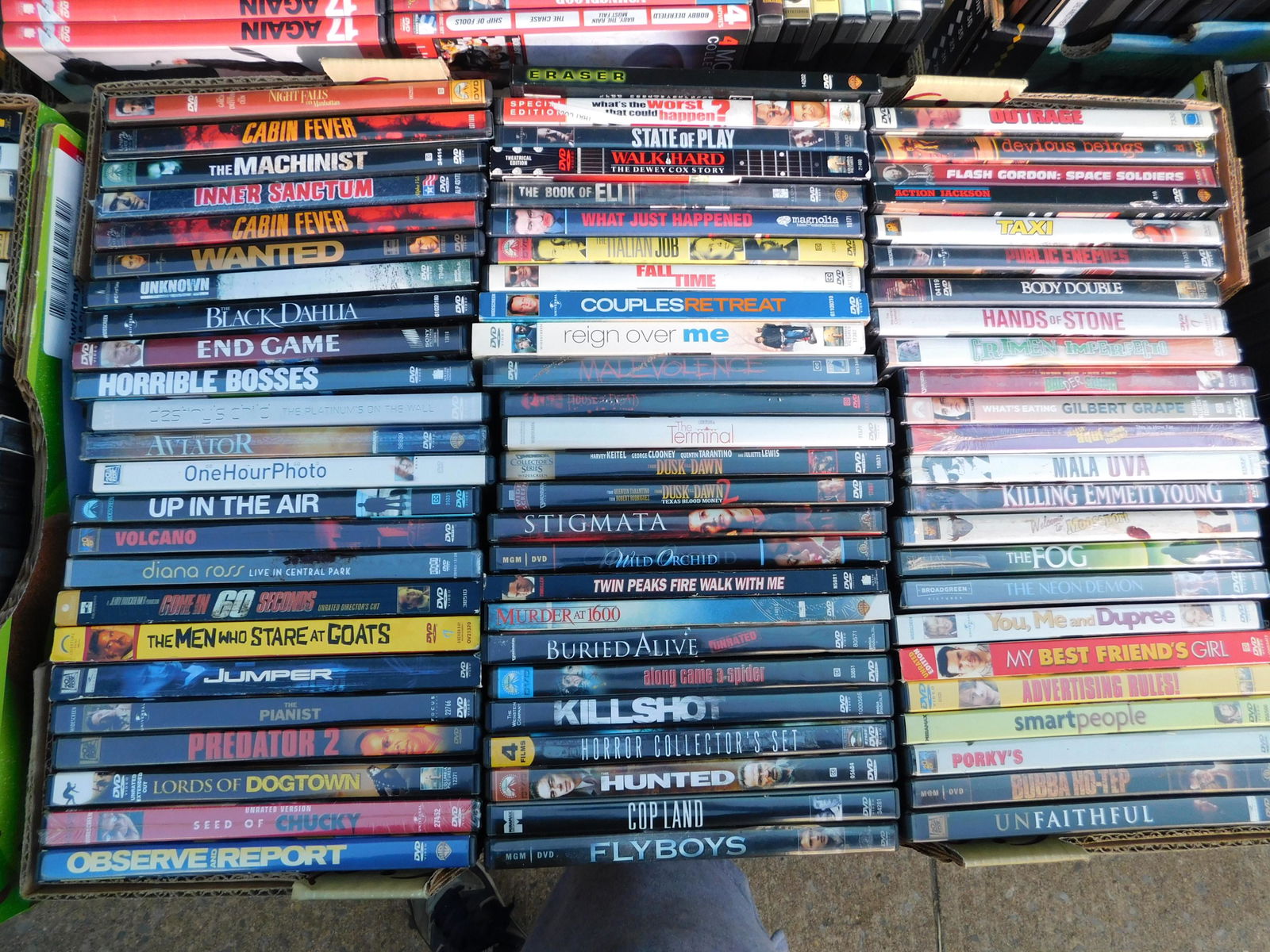 Large Lot of DVD's movies: Large Lot of DVD's movies. Mixed titles some may be factory sealed. This sale will be broadcast live on sale day with an auctioneer and caller calling full descriptions of each lot being sold, as well
